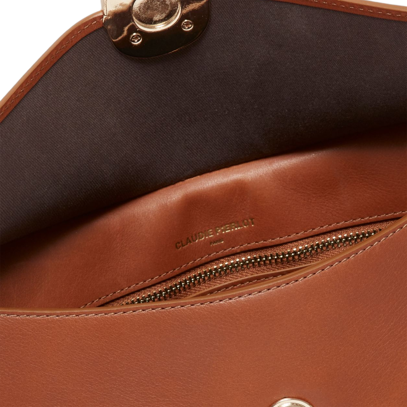 Sac bandoulière en cuir aloyse CLAUDIE PIERLOT Beige