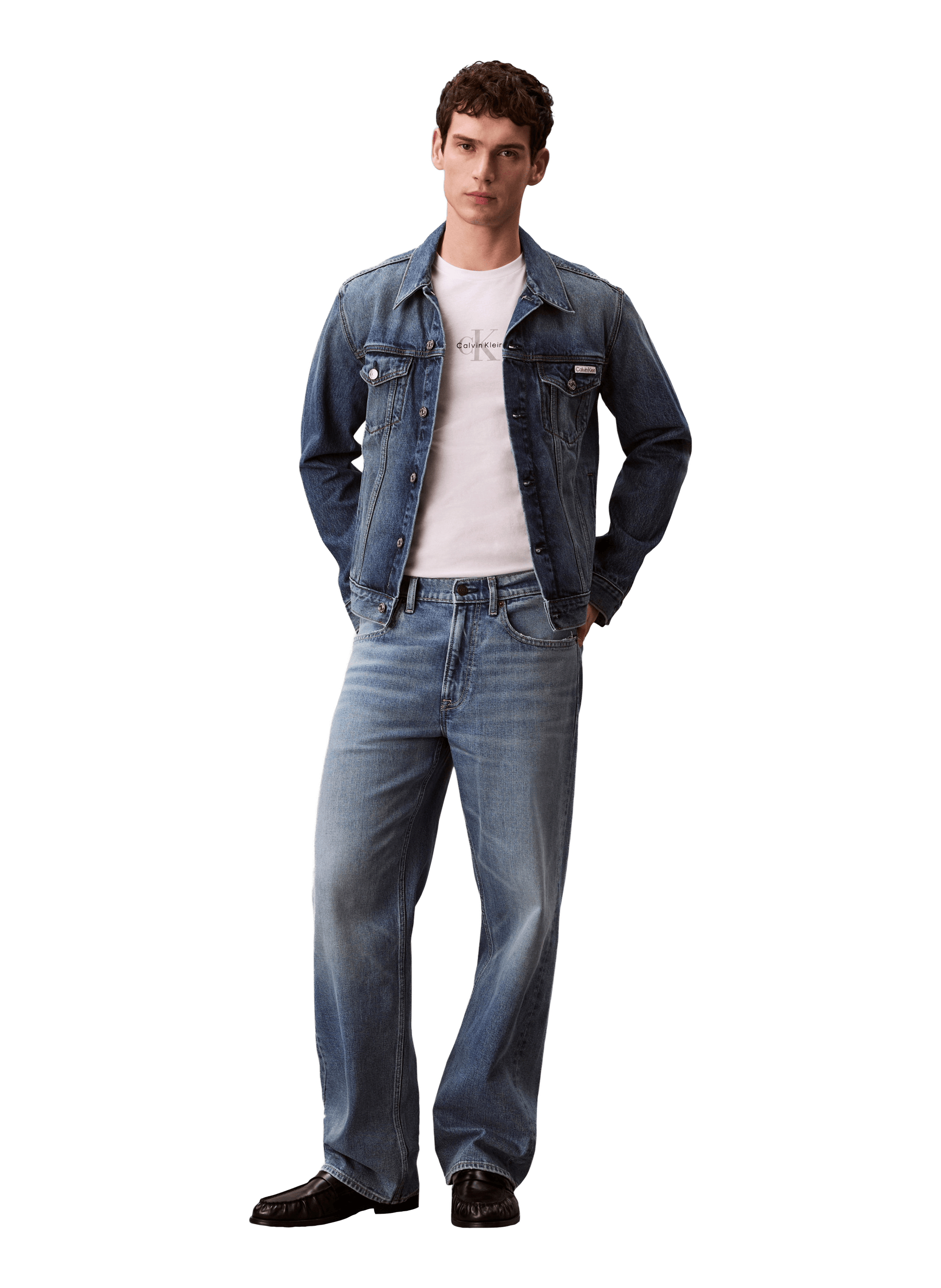 T-shirt imprimé en coton CALVIN KLEIN Blanc