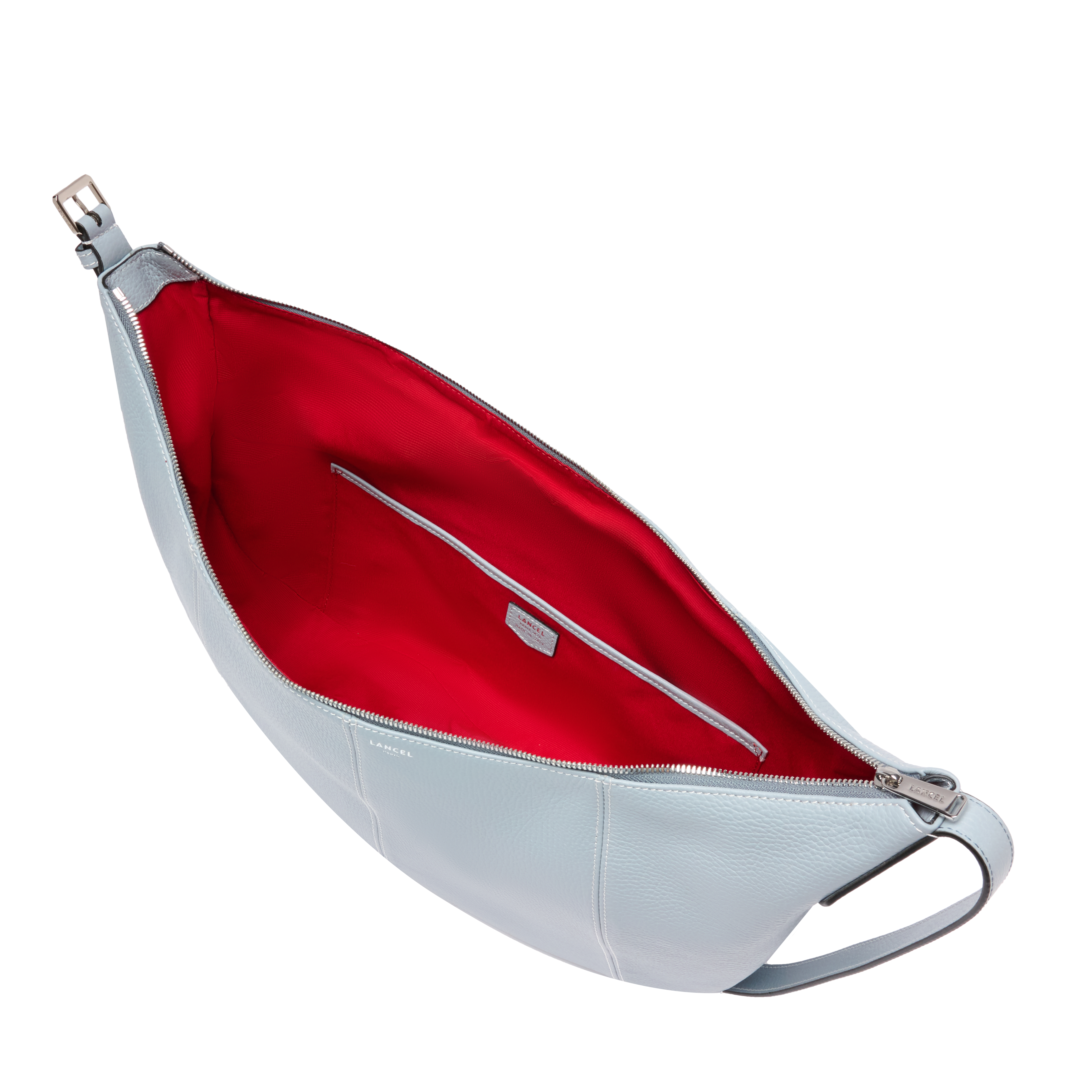 Sac hobo zippé l victoire de lancel en cuir LANCEL Bleu