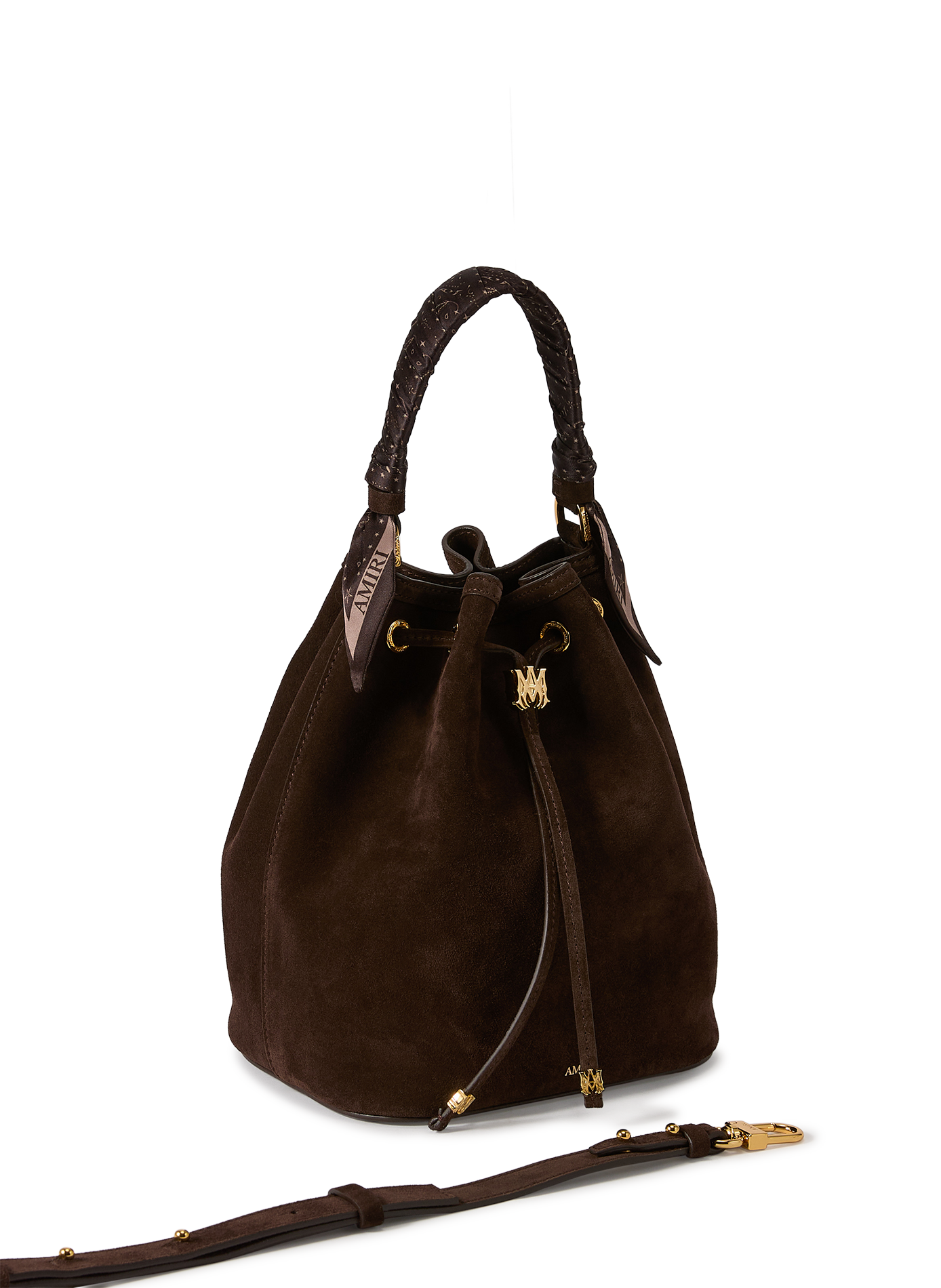 Sac seau en cuir suédé AMIRI Multicolore