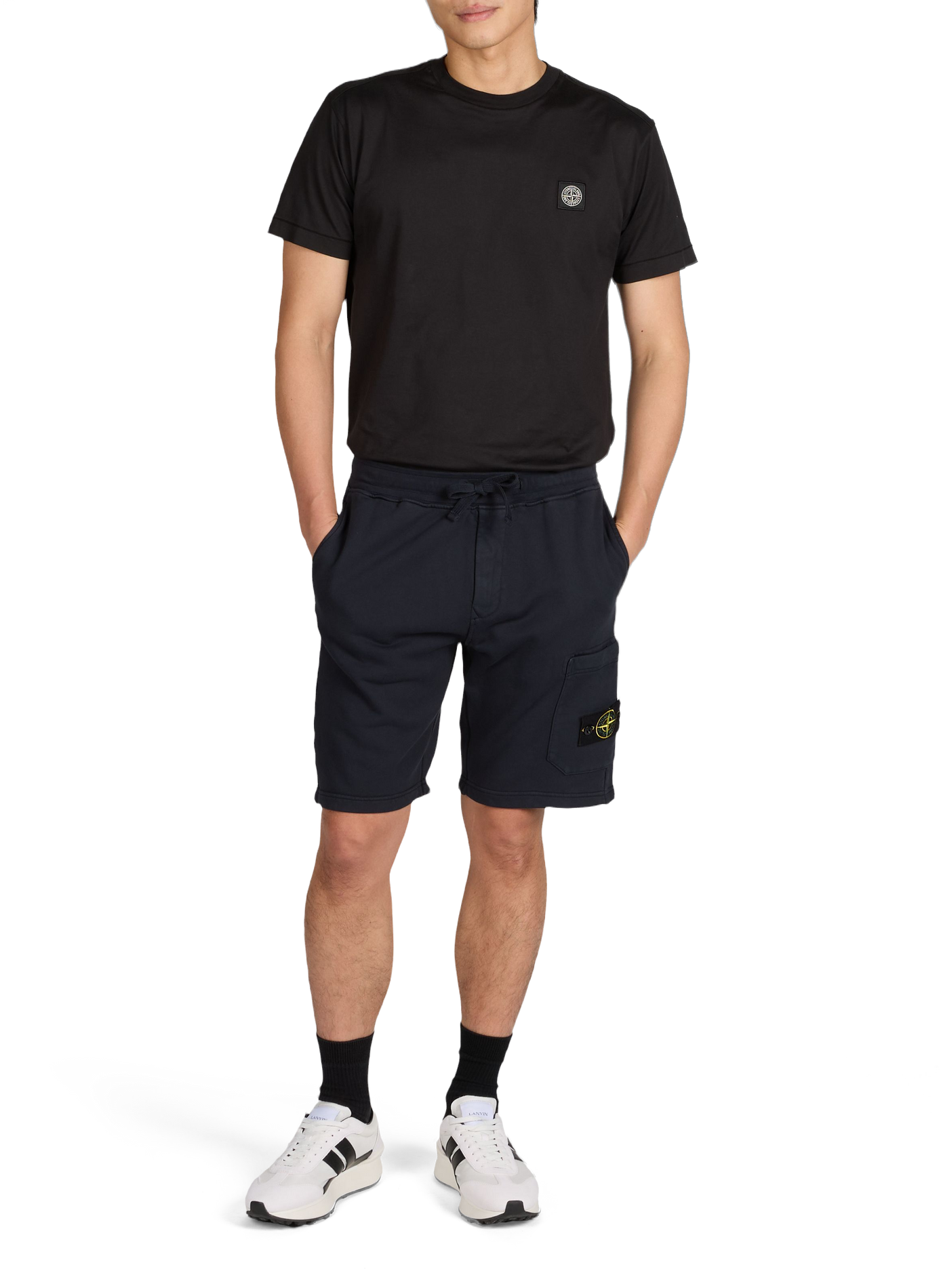 T-shirt en coton STONE ISLAND Noir