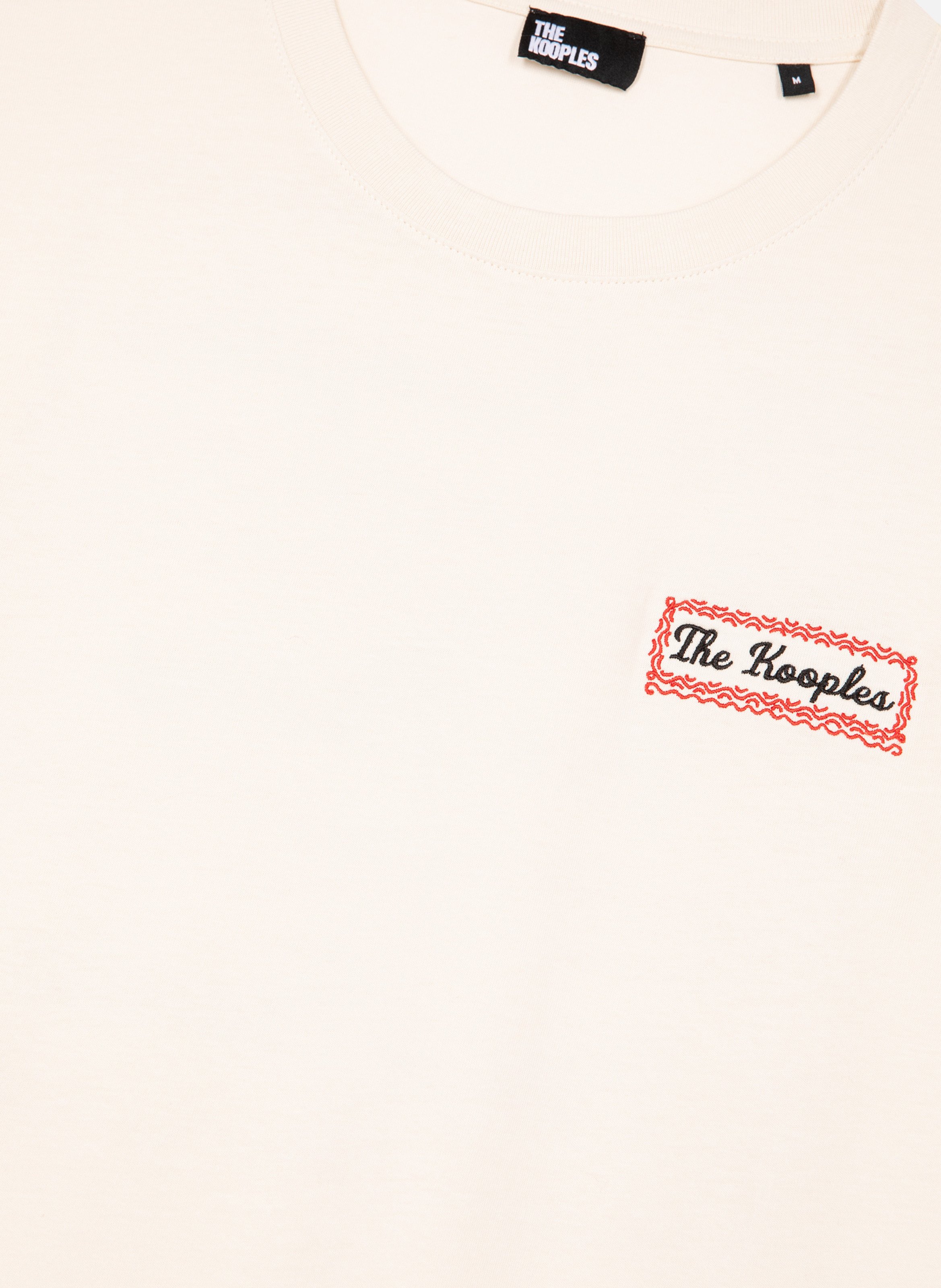 T-shirt avec sérigraphie via prony THE KOOPLES Beige