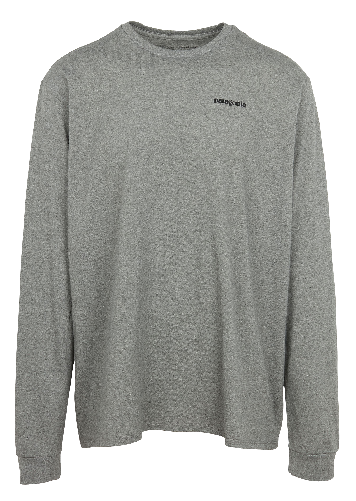 Tee-shirt col rond regular-fit sérigraphié en coton recyclé mélangé PATAGONIA Gris