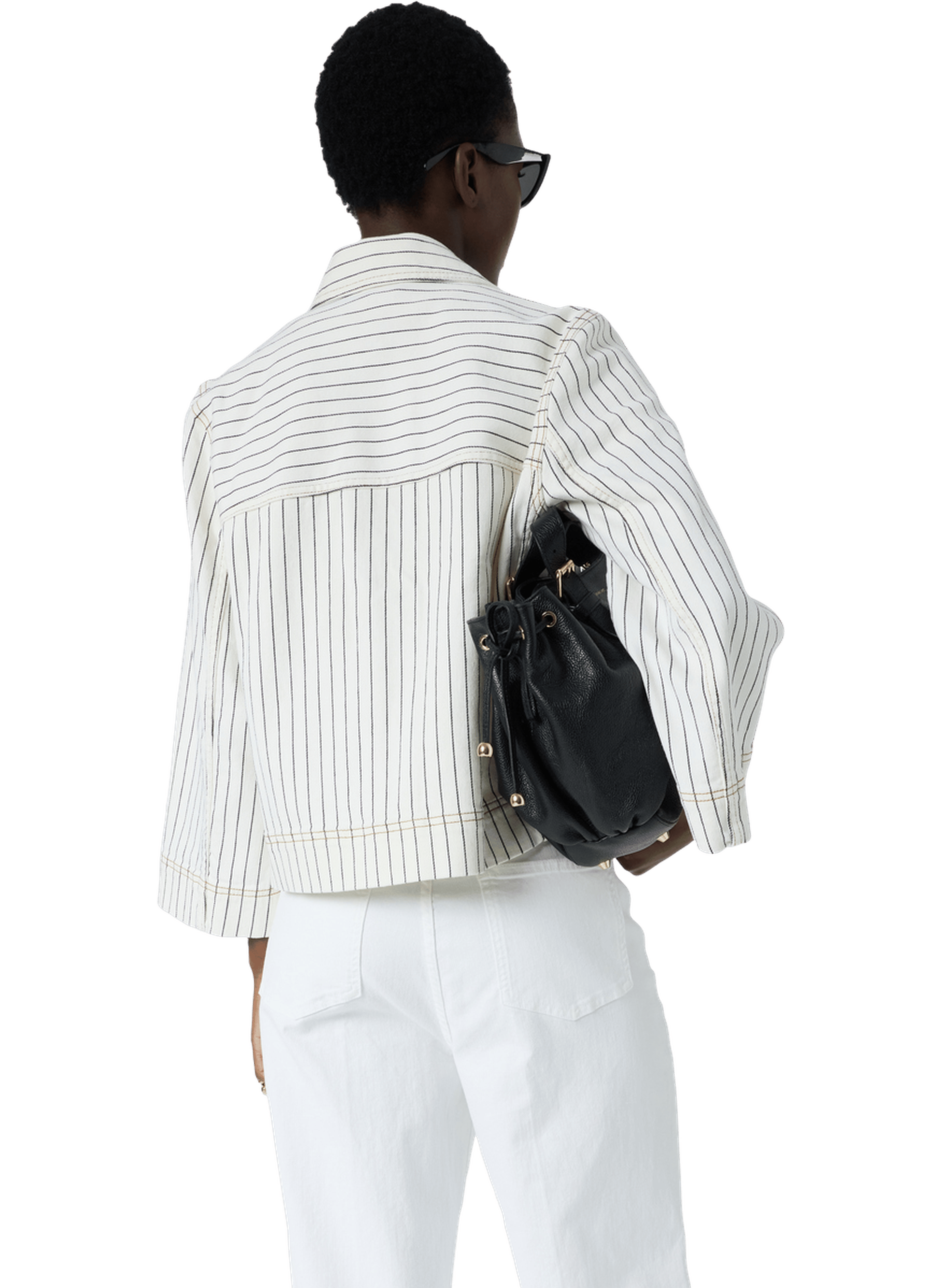 Veste en denim à rayures - tamea GERARD DAREL Beige