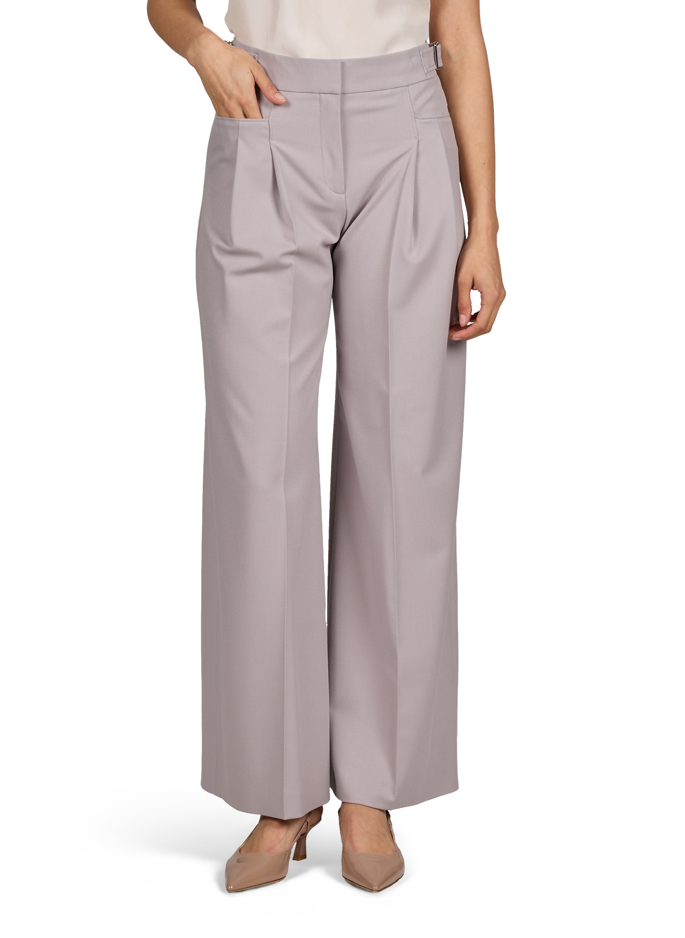 Pantalon large Relaxed à plis BOSS Violet