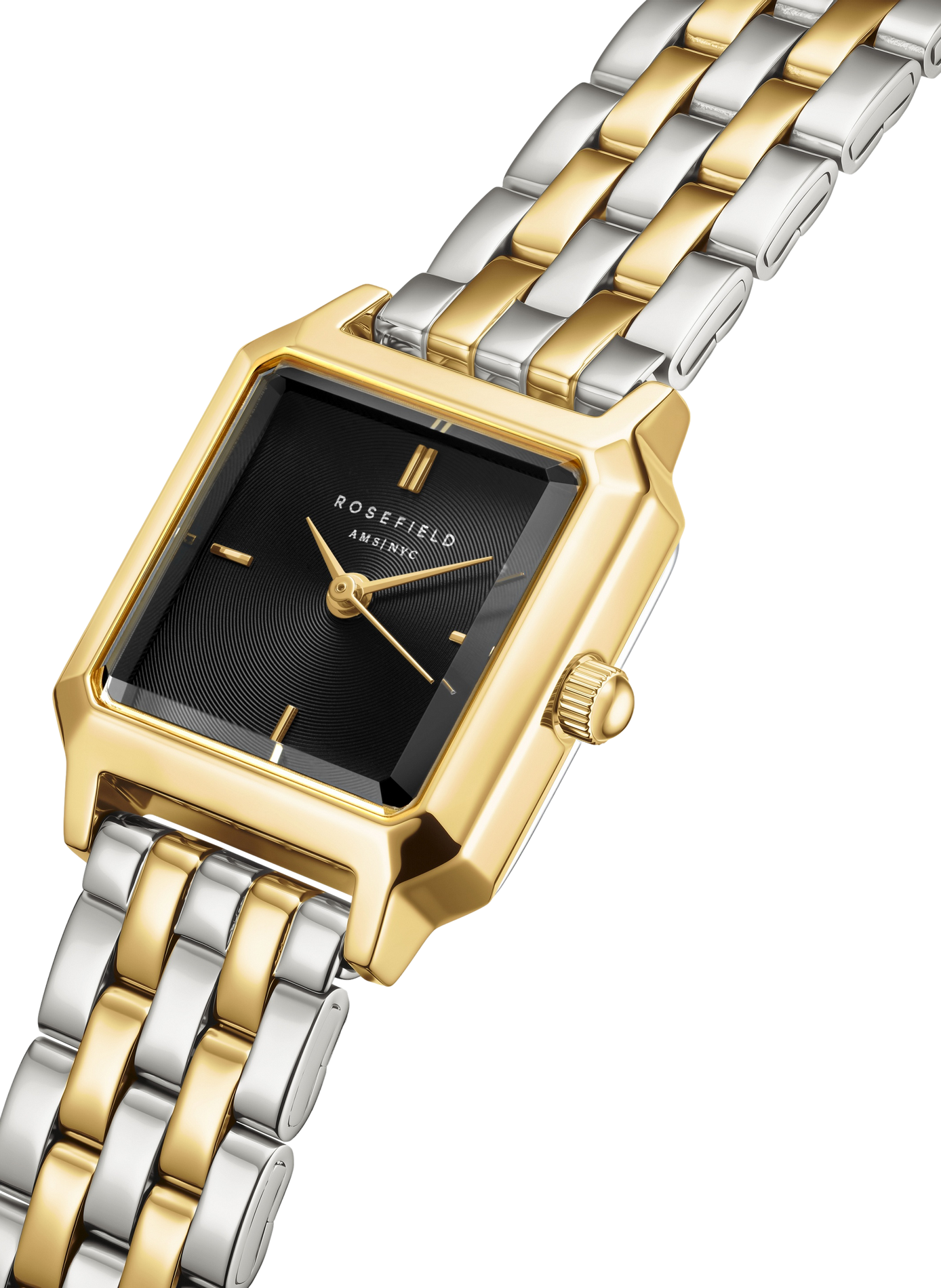 Montre analogique Boxelle en acier inoxydable ROSEFIELD Noir