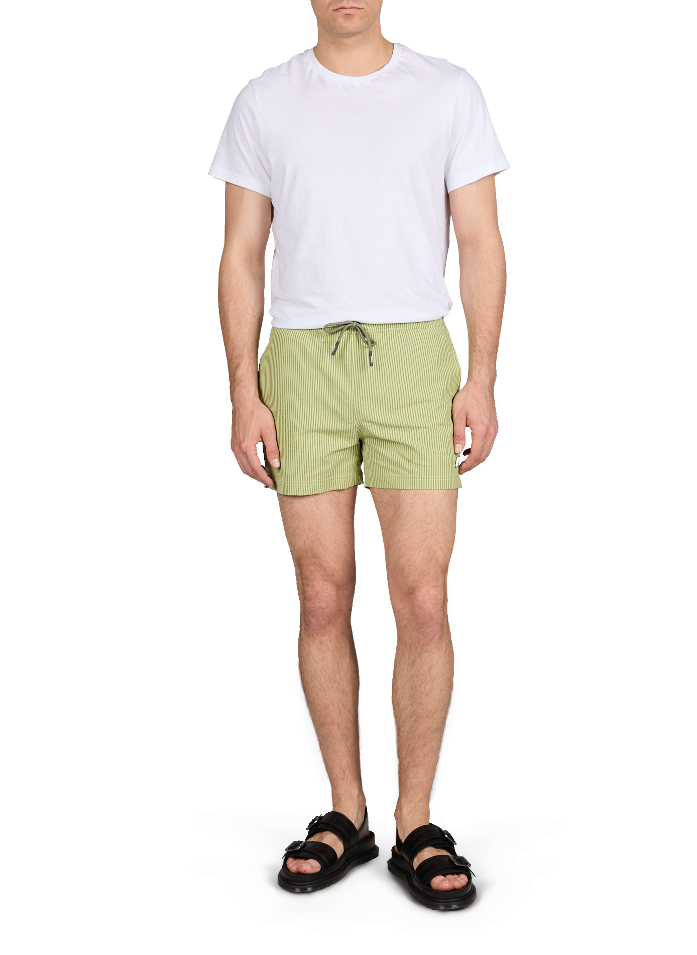Striped Hazel swim shorts K-WAY Green