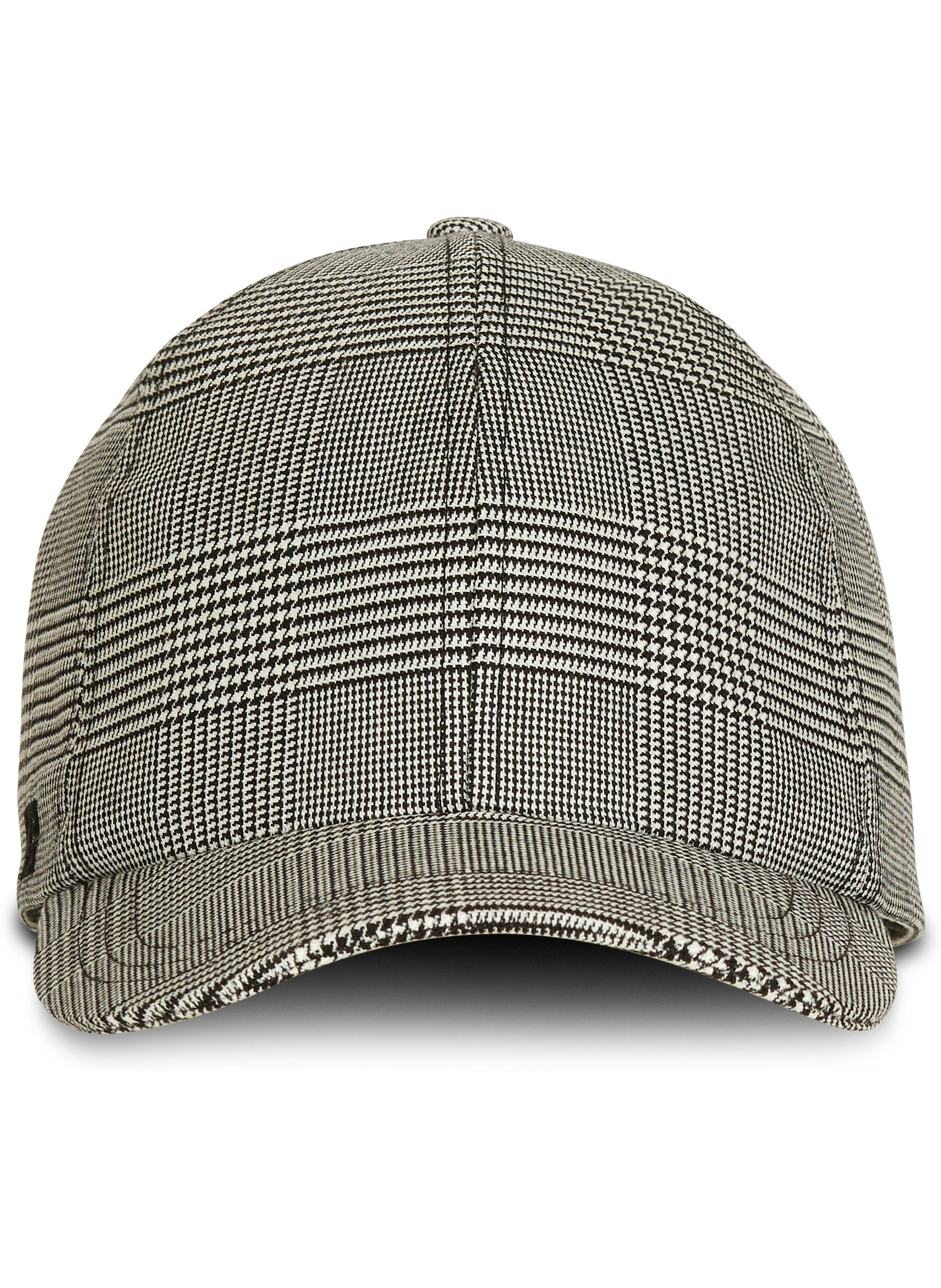 Casquette à motif prince de galles BALMAIN Noir