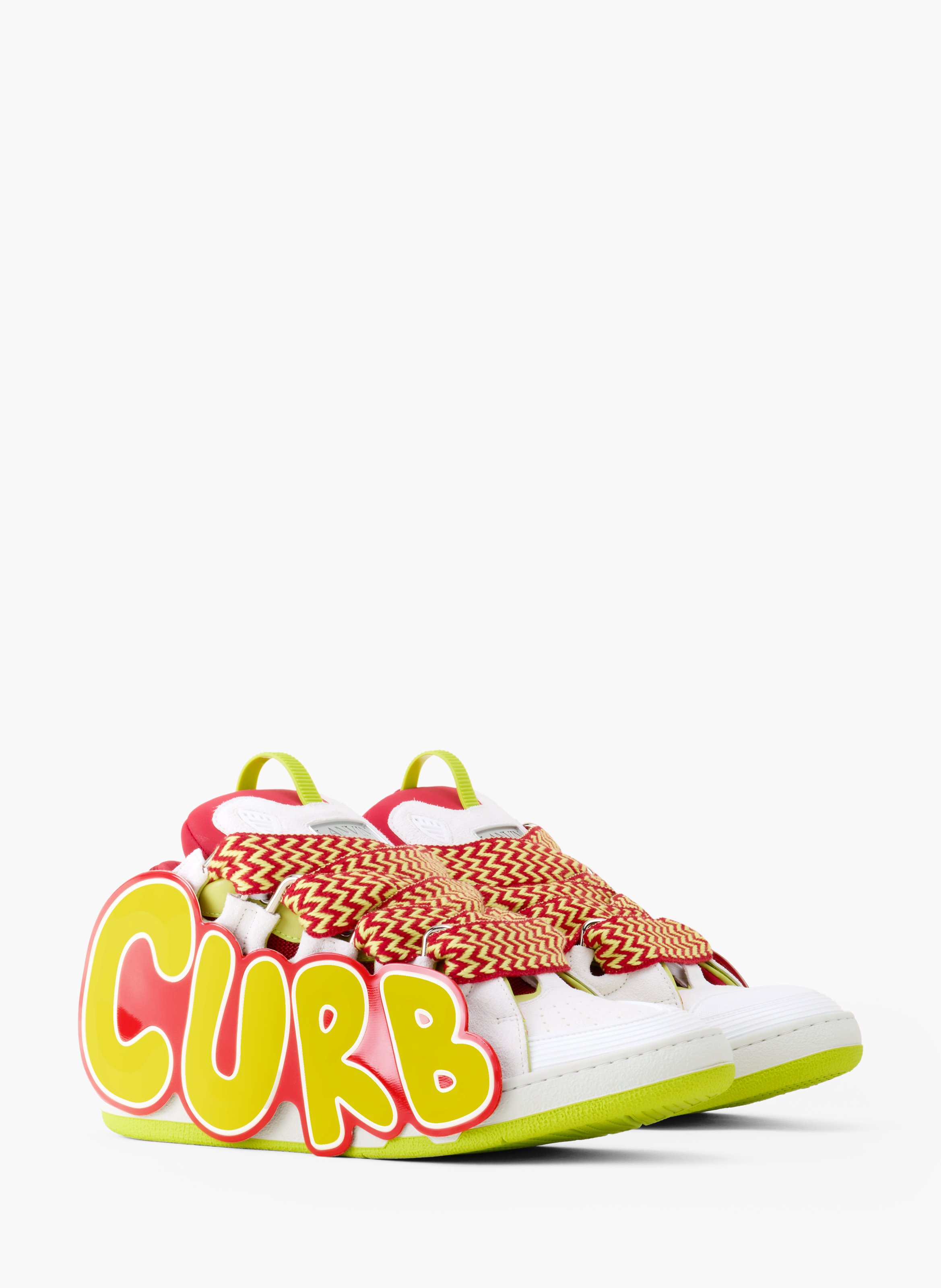 Sneakers urban curb en cuir à patch LANVIN Rouge