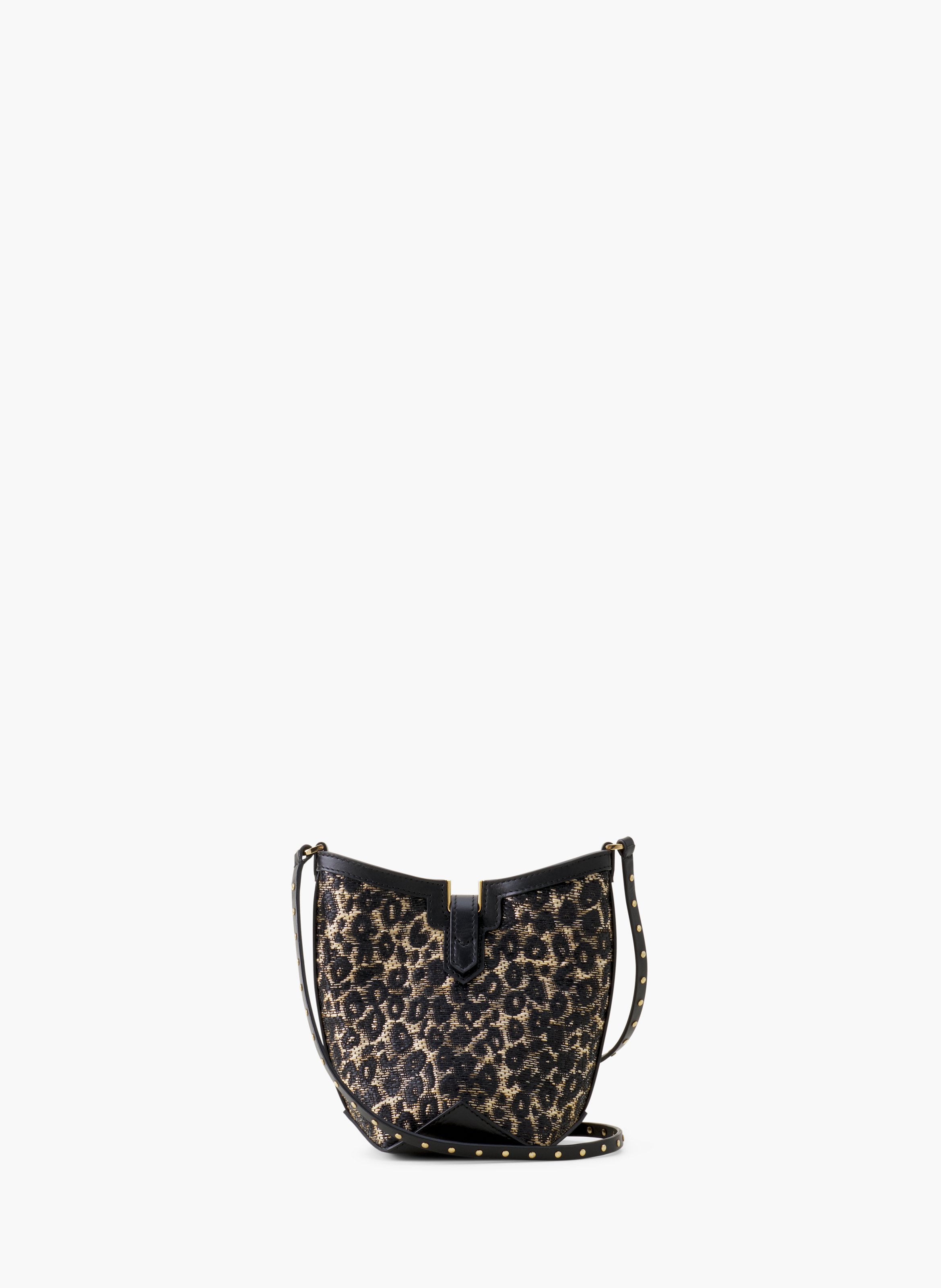 Sac seau nano catch by lanvin en rafia LANVIN Beige