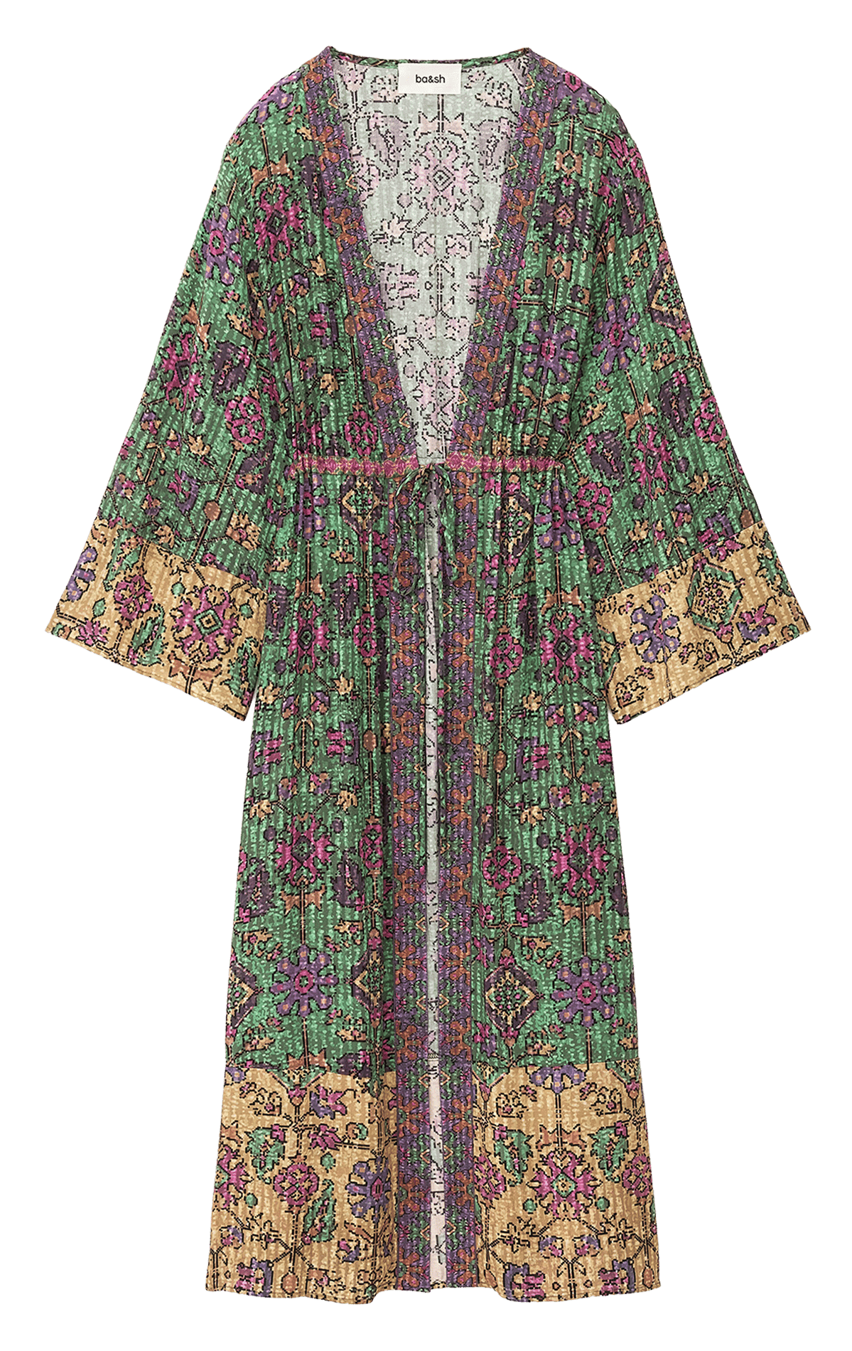 Kimono long imprimé padrig BA&SH Vert