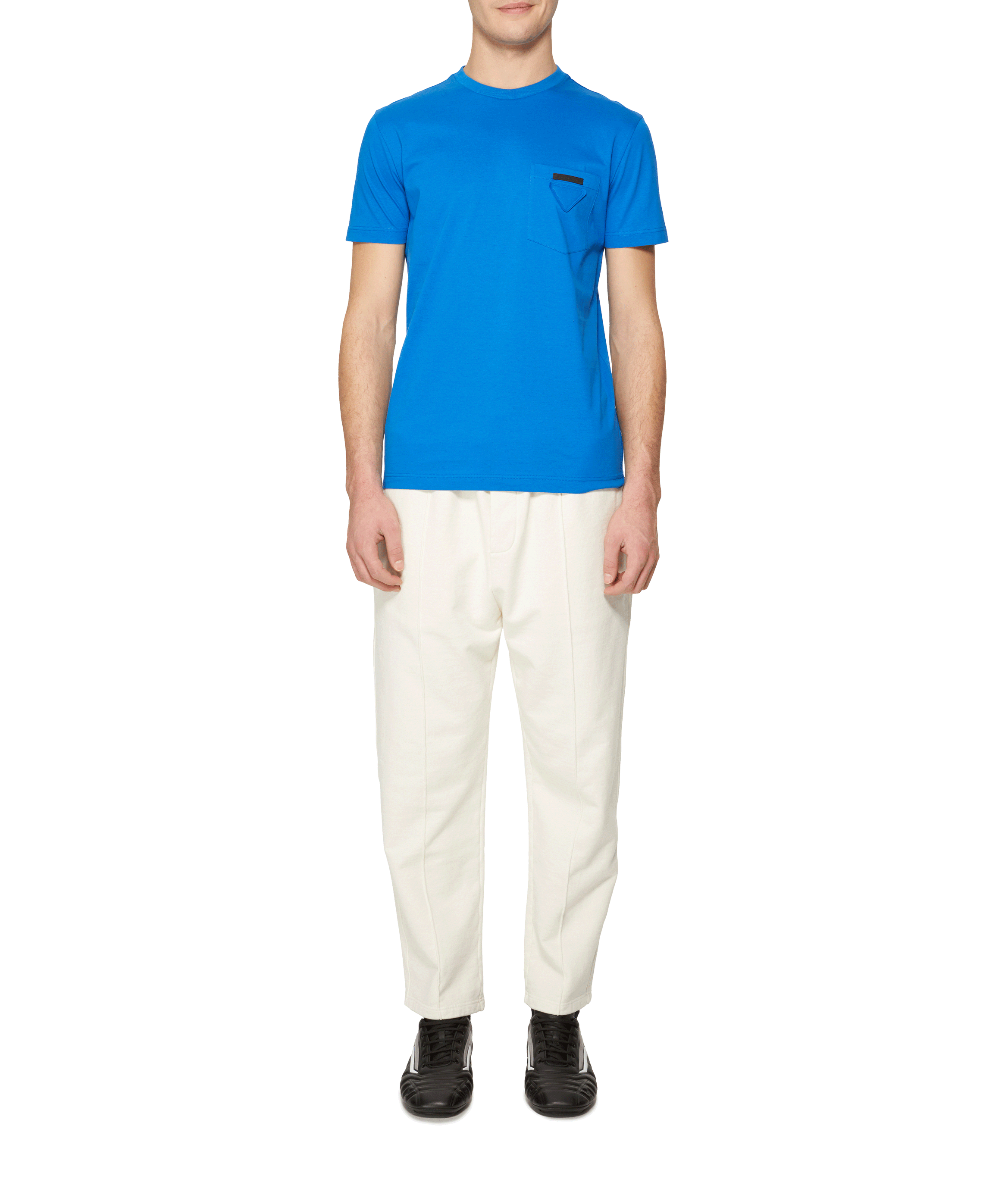 Cotton joggers PRADA Beige