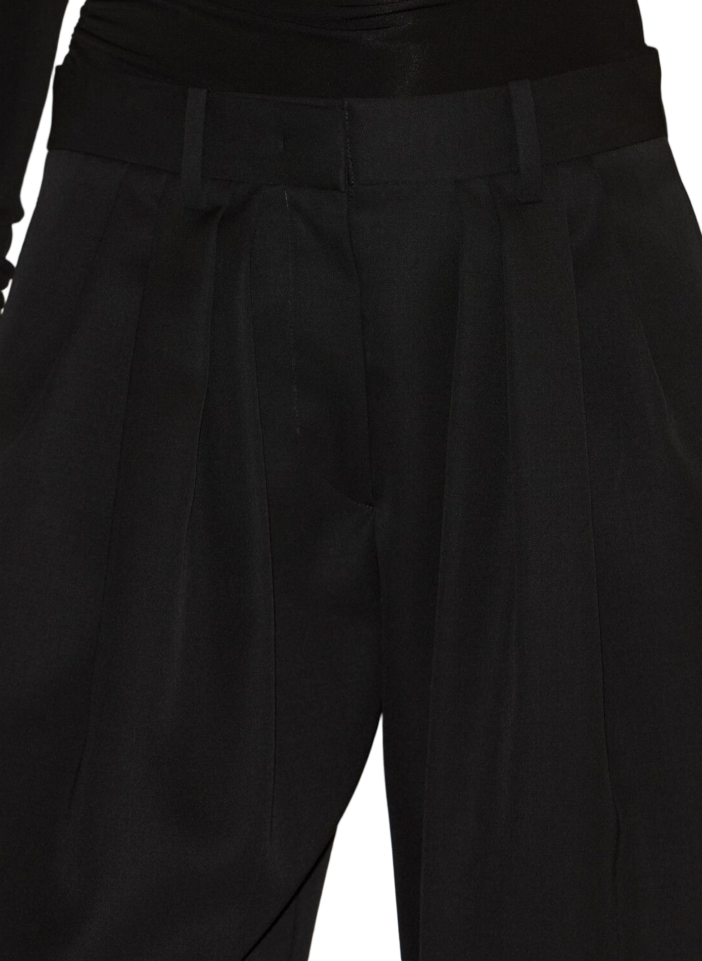 Janice pleated pants in wool and cotton ISABEL MARANT Black