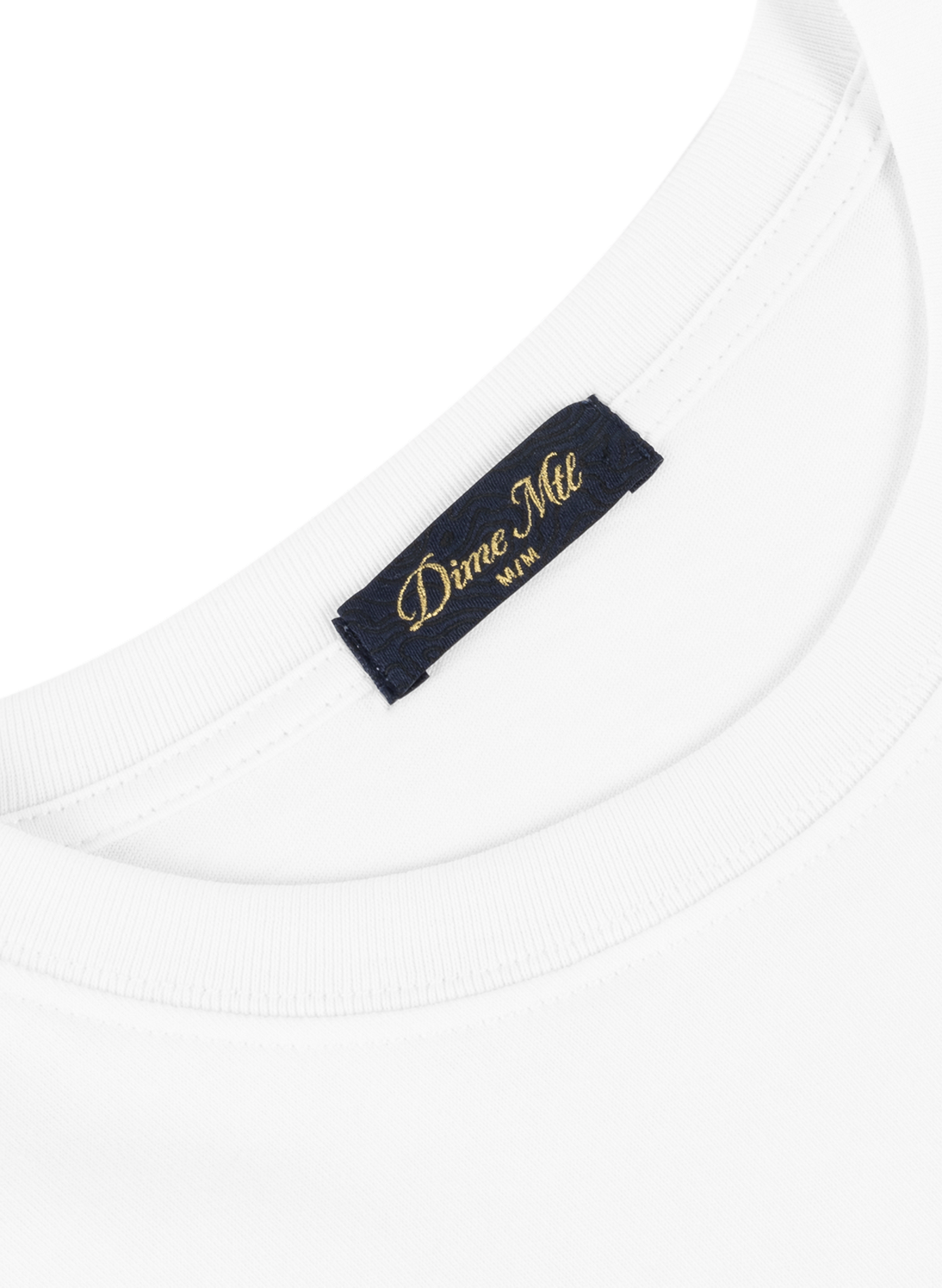 T-shirt à col rond en coton DIME Blanc