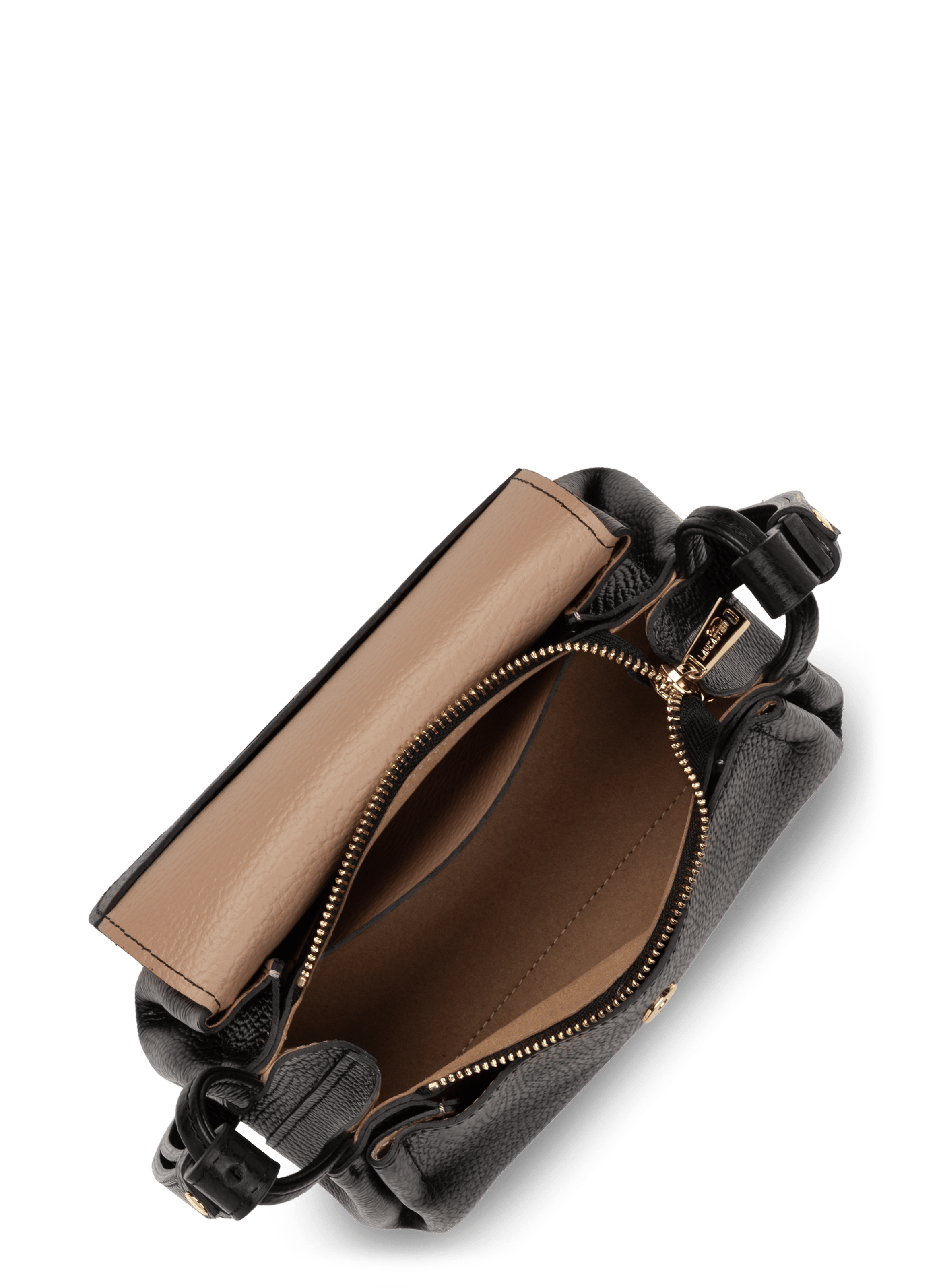 Petit sac trotteur - accordéon double LANCASTER Noir