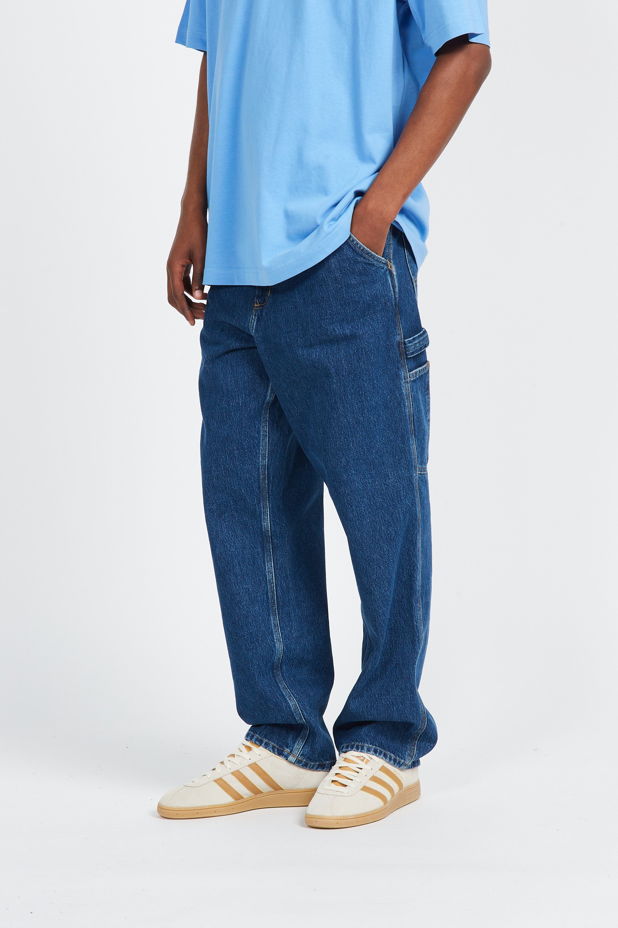 Jean single knee CARHARTT WIP Bleu
