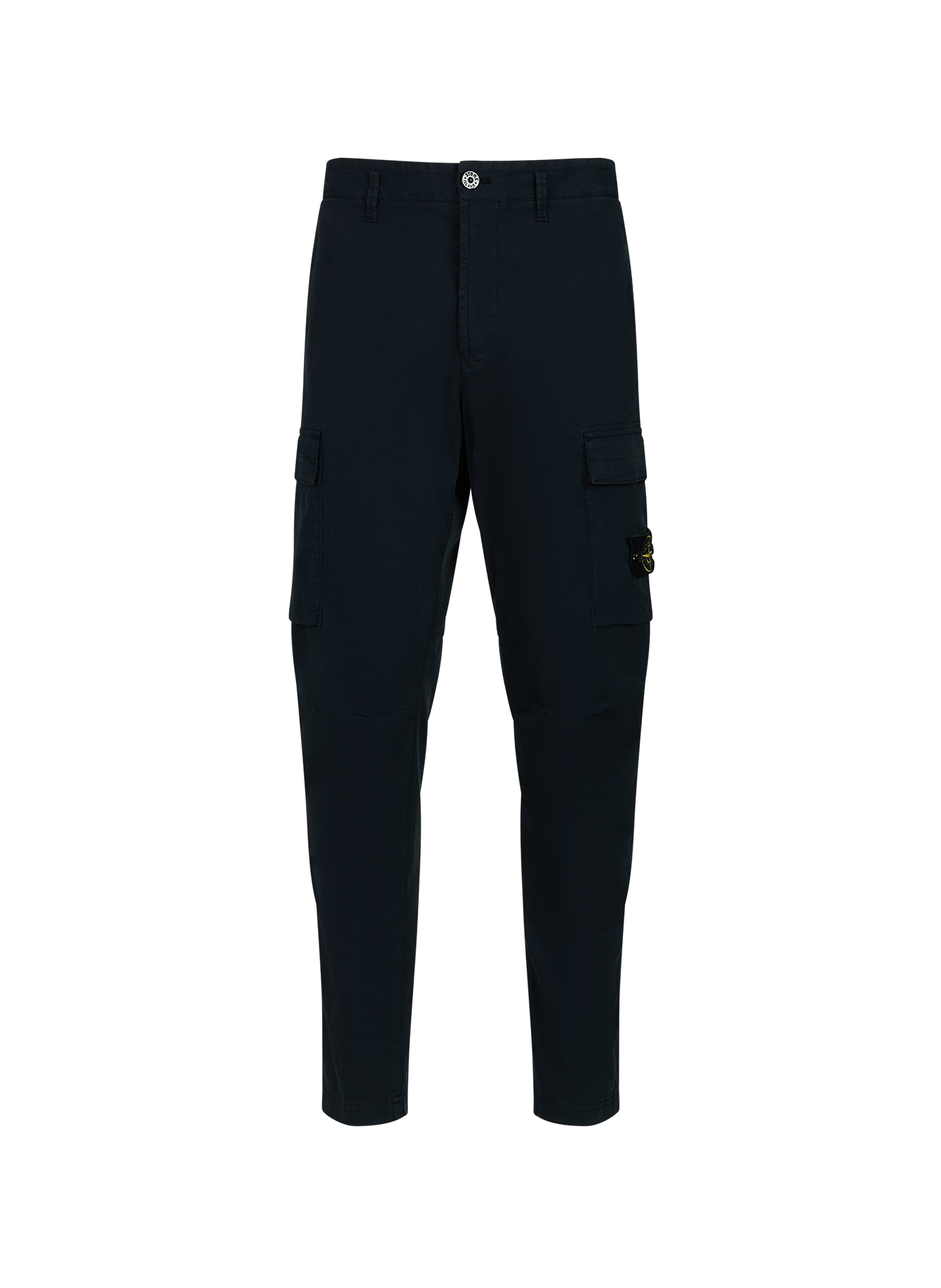 Schmal zulaufende Cargo-Hose aus Baumwollmischung STONE ISLAND Blau