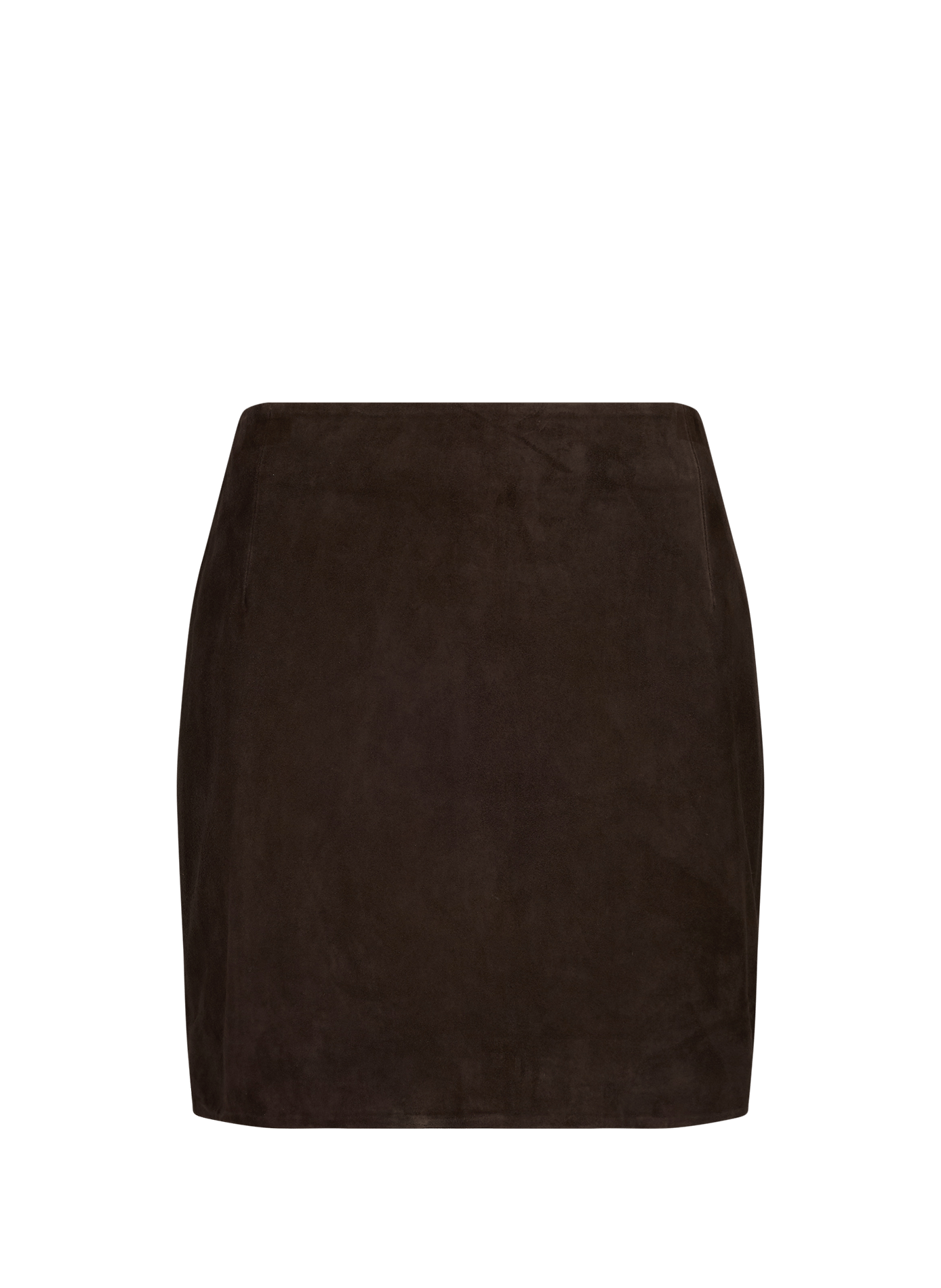 Korte leren rok ROTATE Bruin