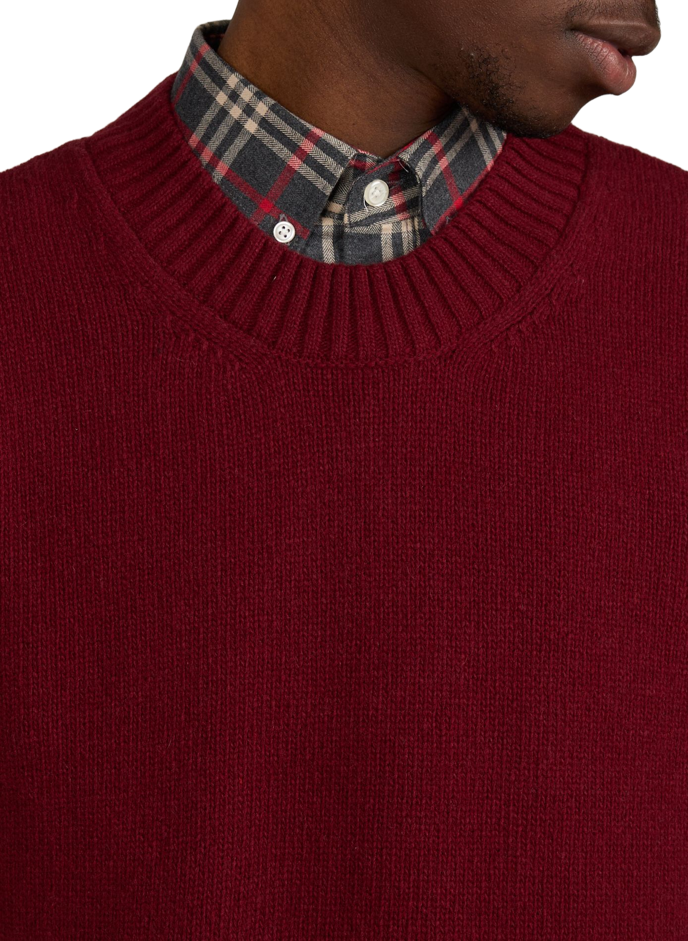 Plain jumper | Red AU PRINTEMPS PARIS Men