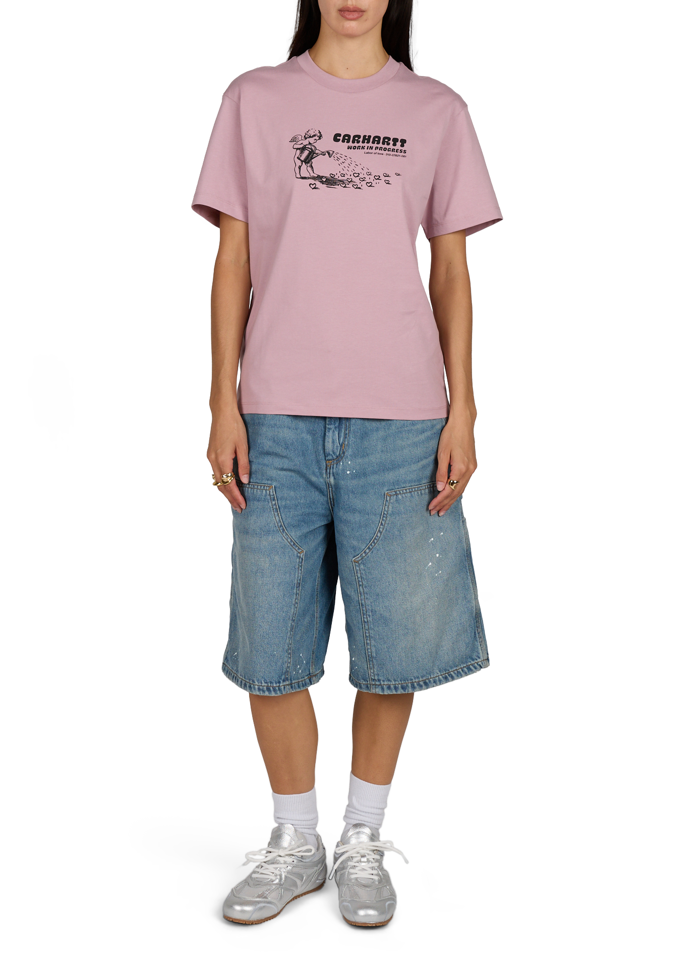 Short-sleeve cotton pullover CARHARTT WIP Pink