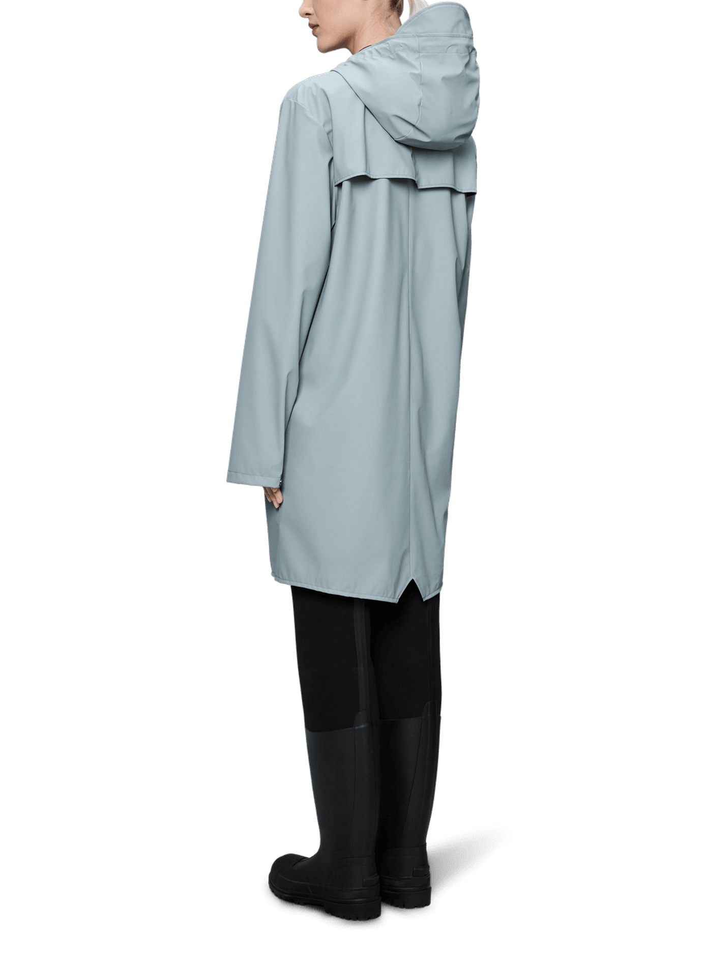 Long hooded raincoat RAINS Blue