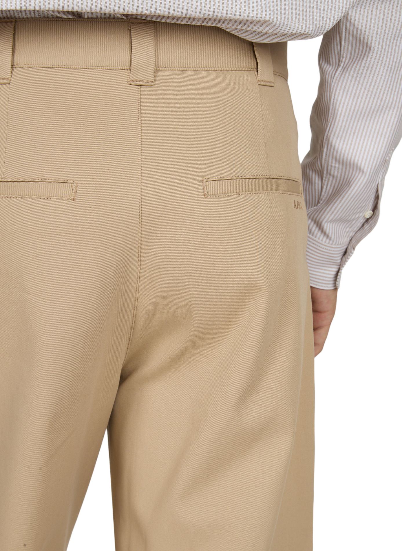 Pantalon droit Ricky en coton A.P.C. Beige