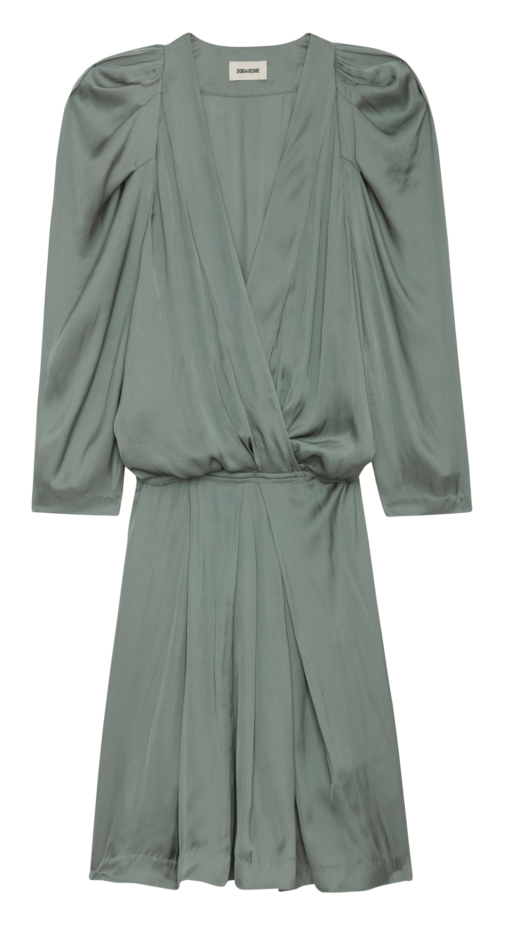 Robe courte ajustée en satin ruz ZADIG&VOLTAIRE Gris