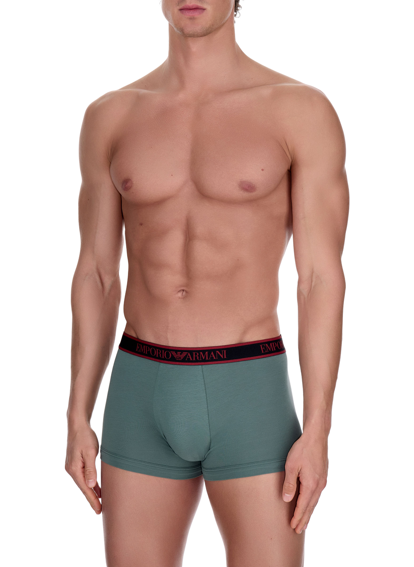 Set of three cotton-blend boxers EMPORIO ARMANI Multicolour