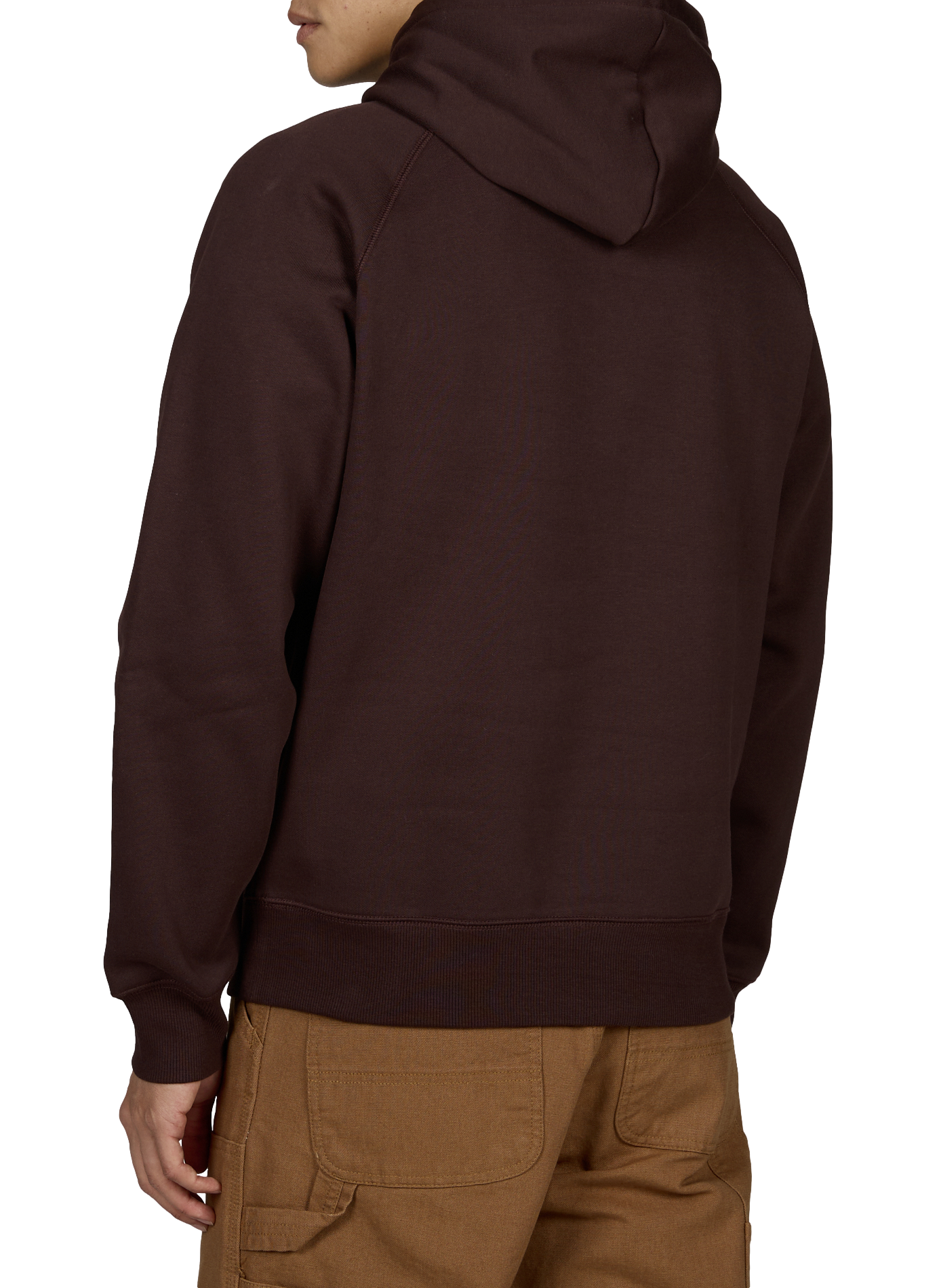 Hoodie uni à capuche en coton mélangé CARHARTT WIP Marron