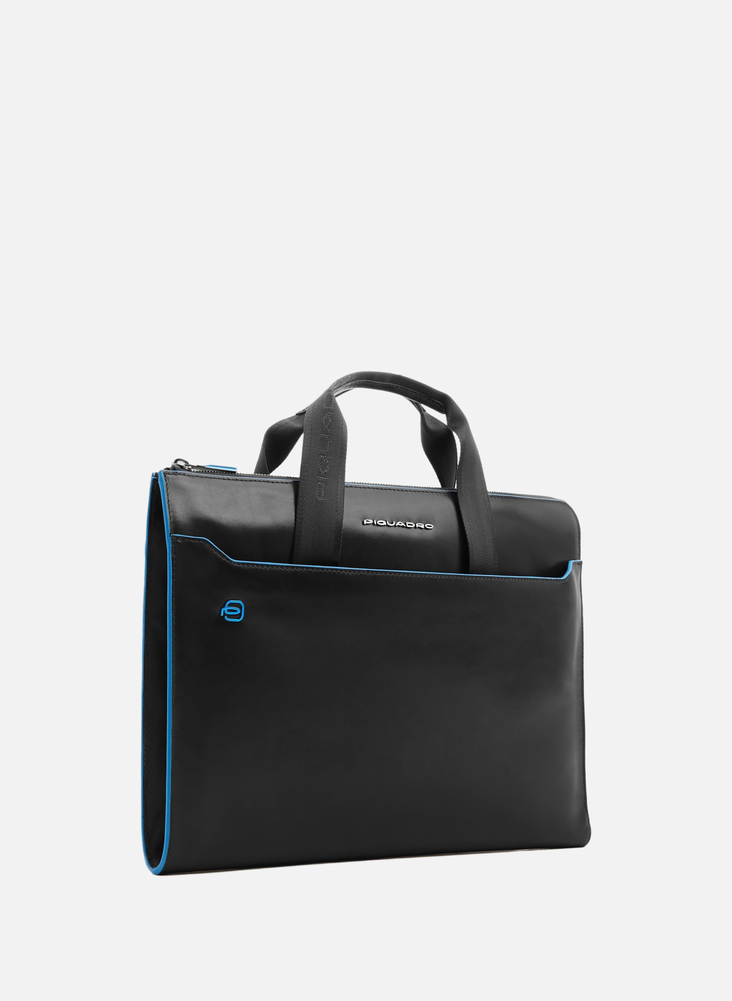 Laptop sleeve 13,3" with stow-away handles PIQUADRO Black