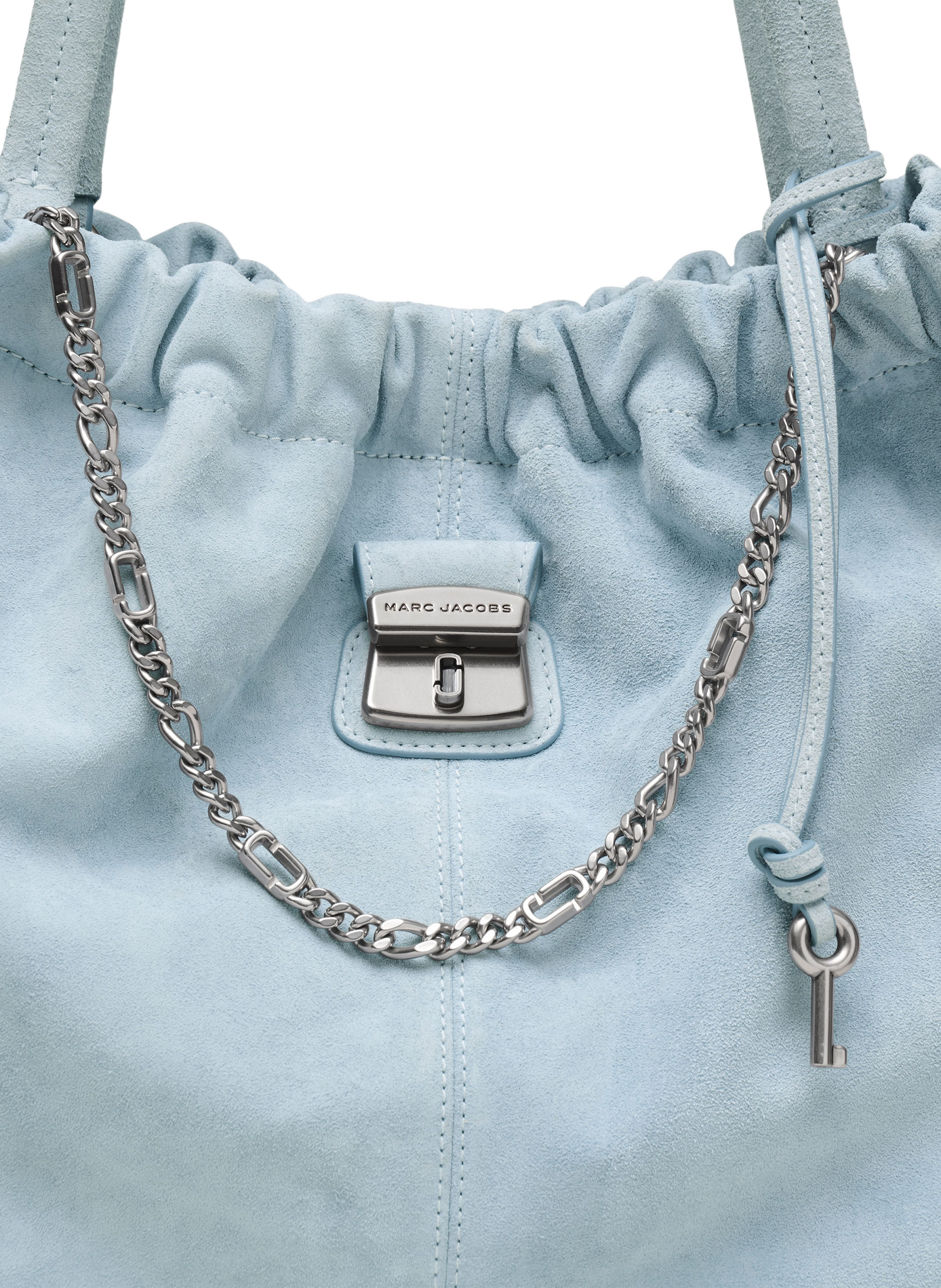 Sac épaule suédé The Cristina Tote MARC JACOBS Bleu