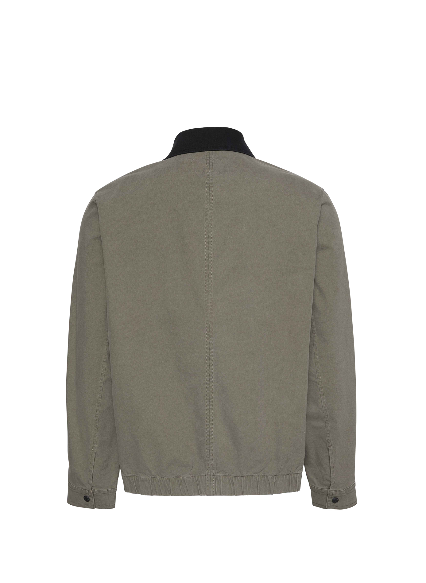 Blouson droit col classique en coton mélangé CALVIN KLEIN Kaki