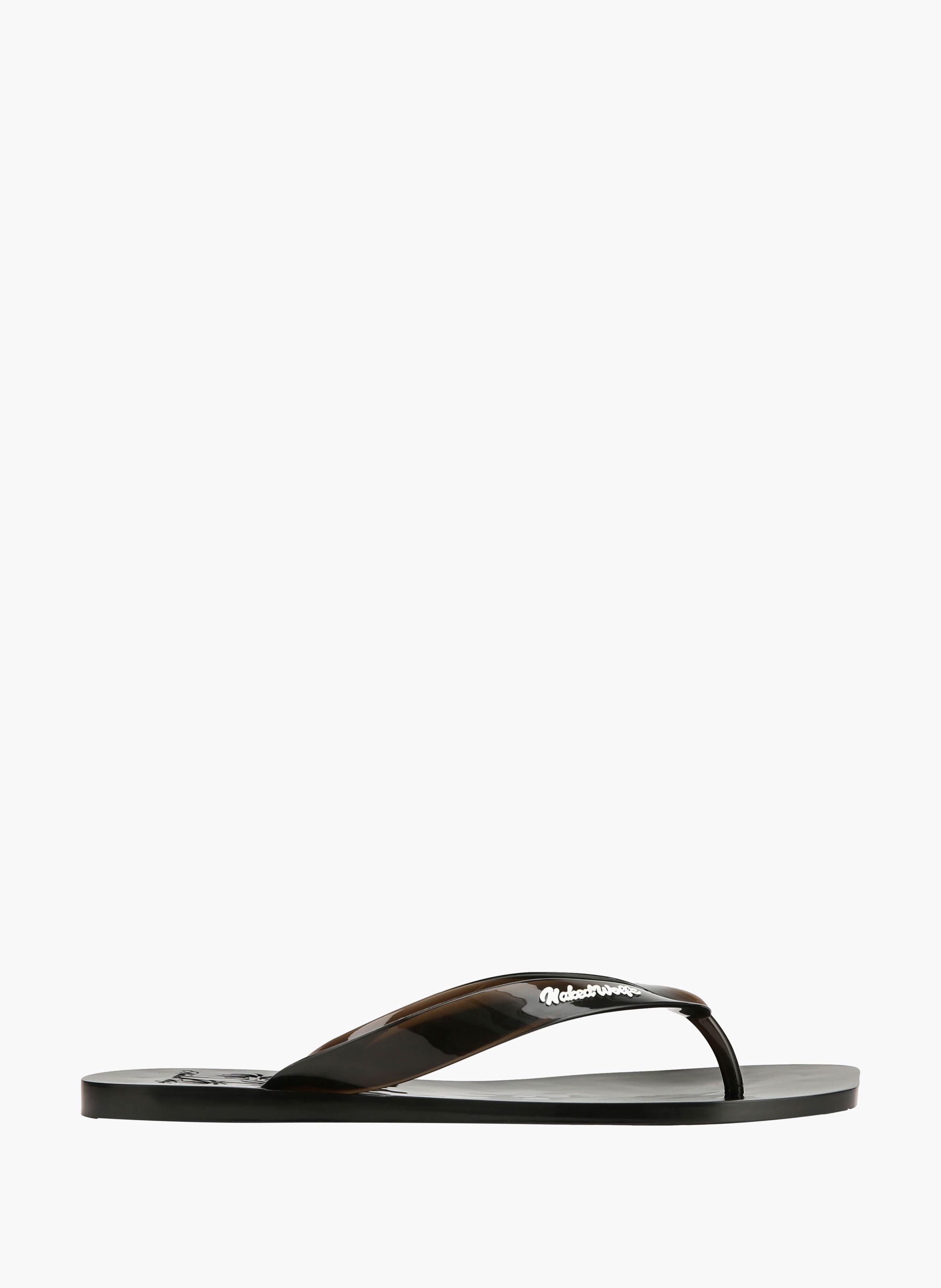 Jelly teenslippers The Surfing Thong NAKED WOLFE Zwart