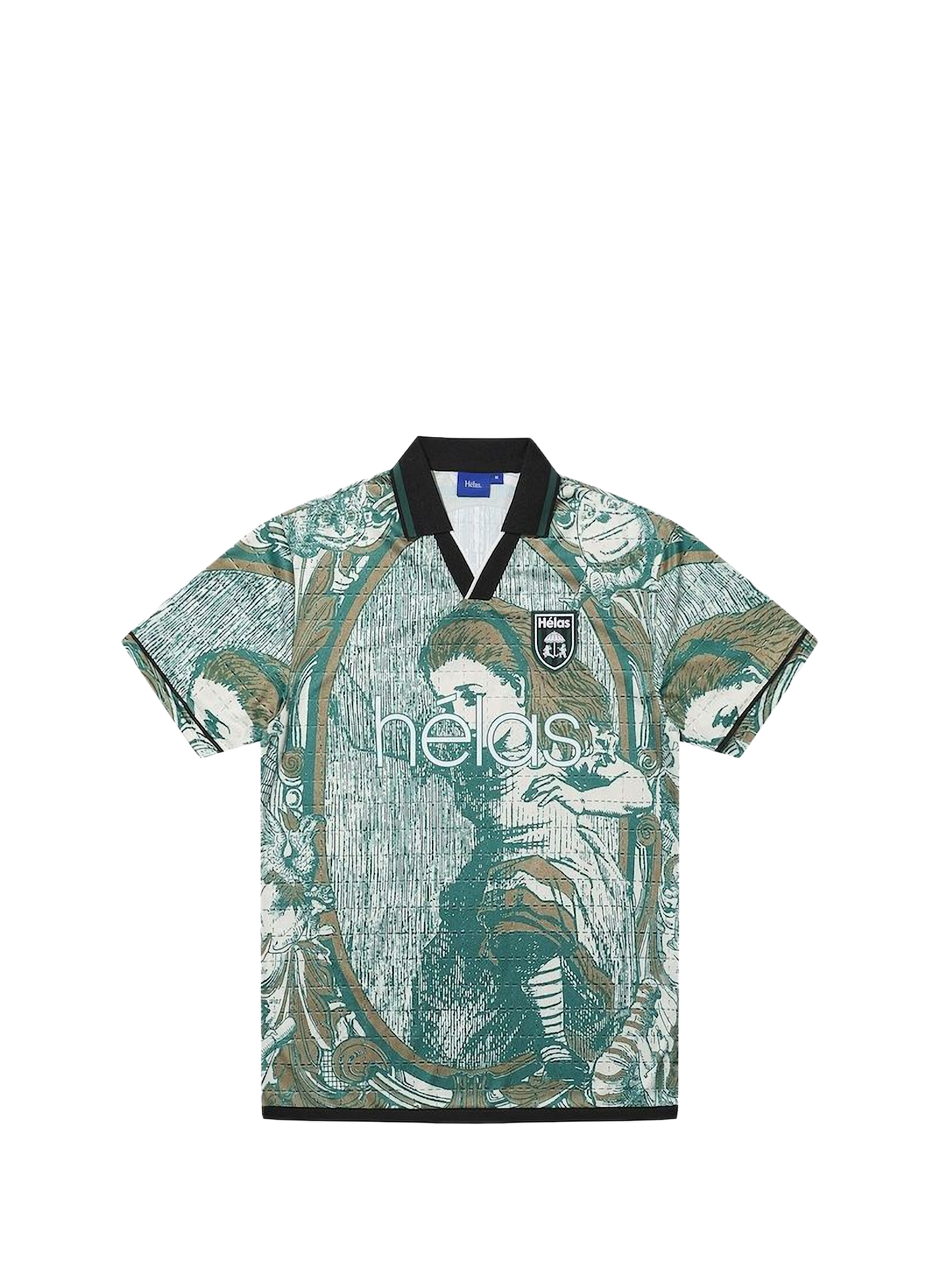 Straight-fit printed T-shirt HELAS CAPS Green