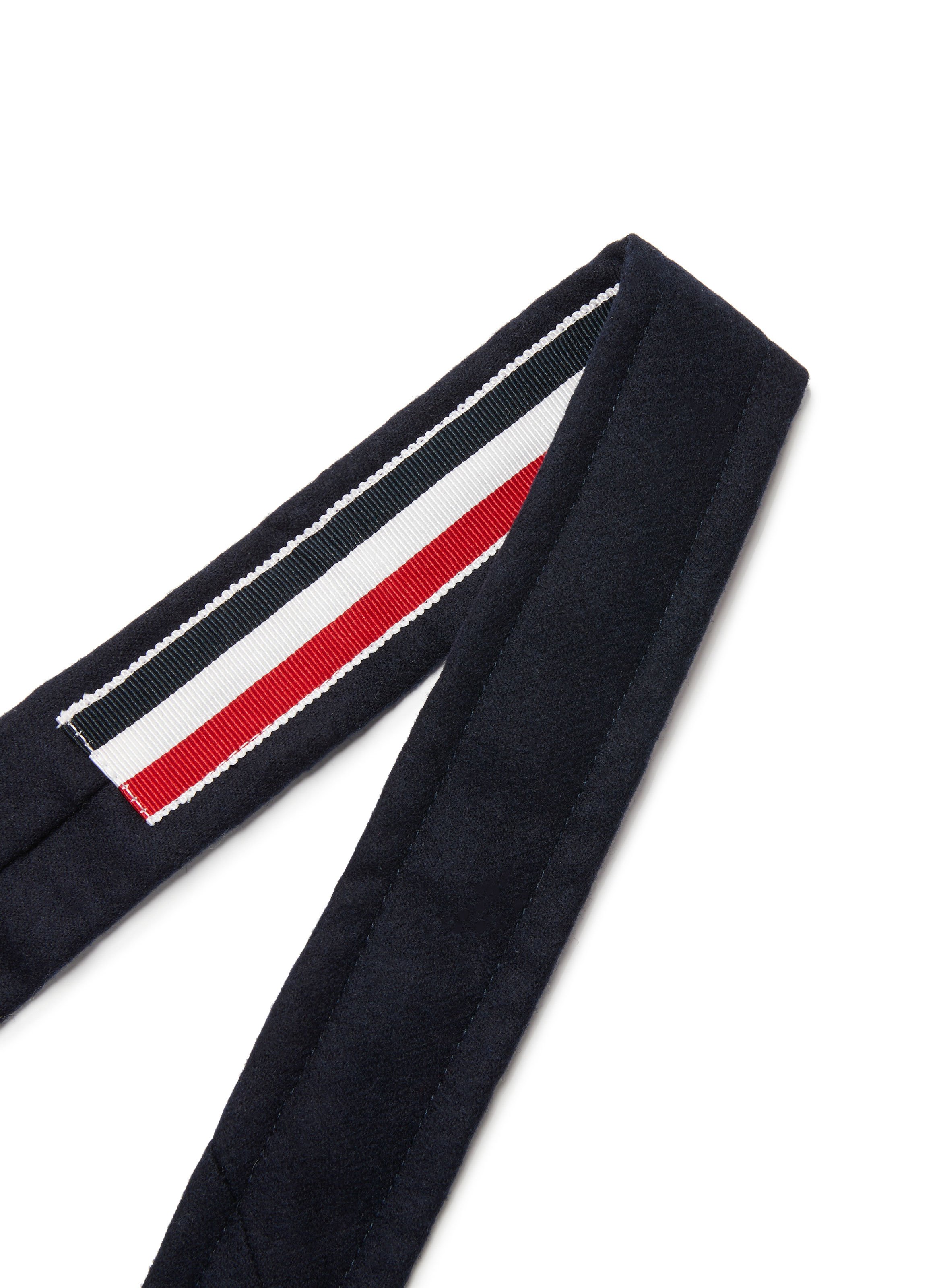Wool and cashmere marl Necktie THOM BROWNE Blue