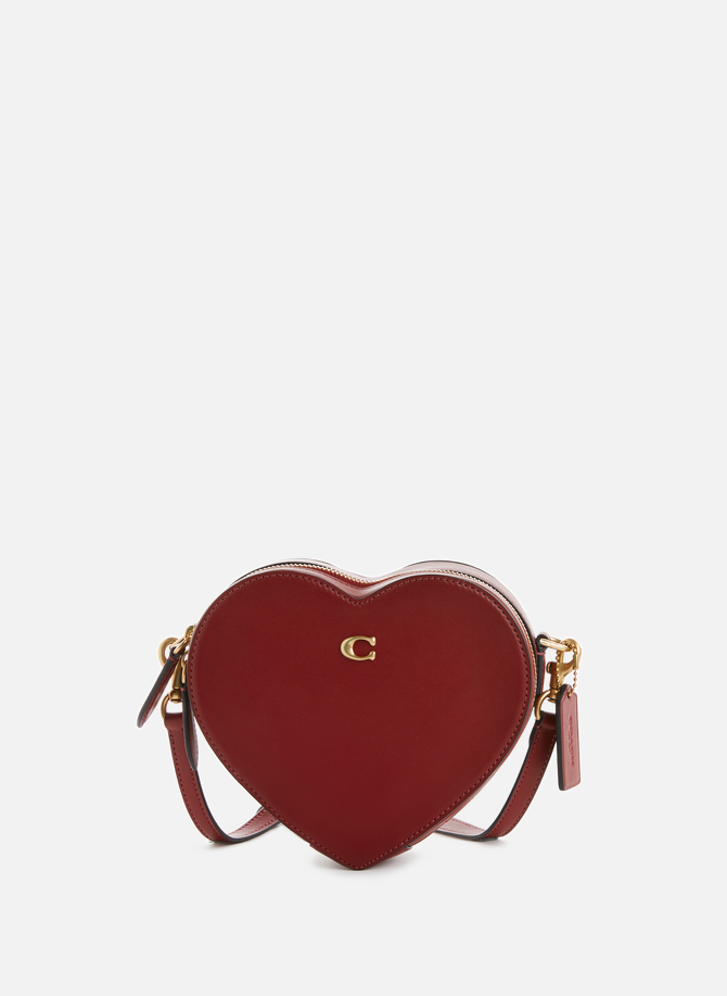 Heart leather shoulder bag COACH
