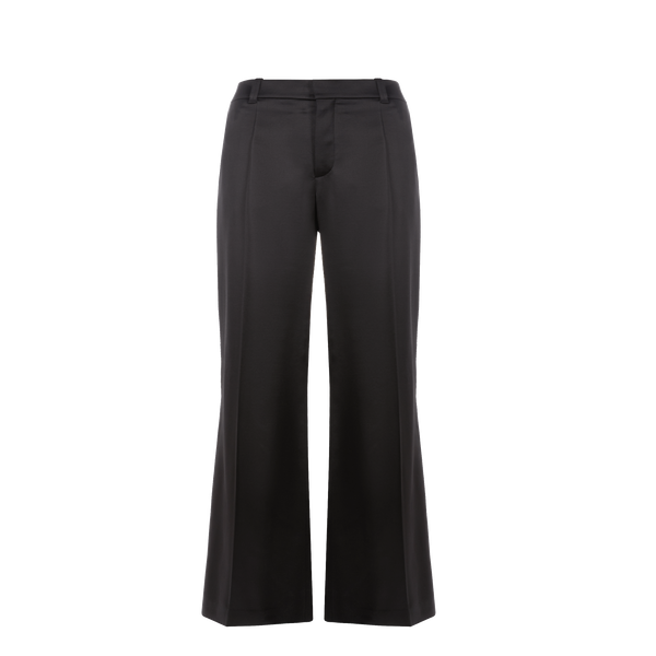 Chloé Wool And Silk Trousers In Black