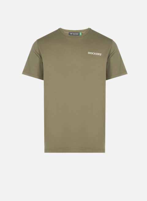 Khakifarbenes DOCKERS-Baumwoll-T-Shirt 