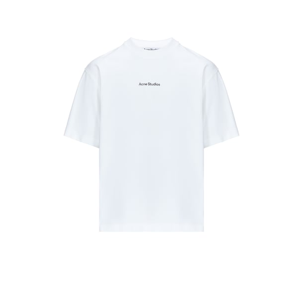 Acne Studios Exford U Logo-print Organic Cotton-jersey T-shirt In White