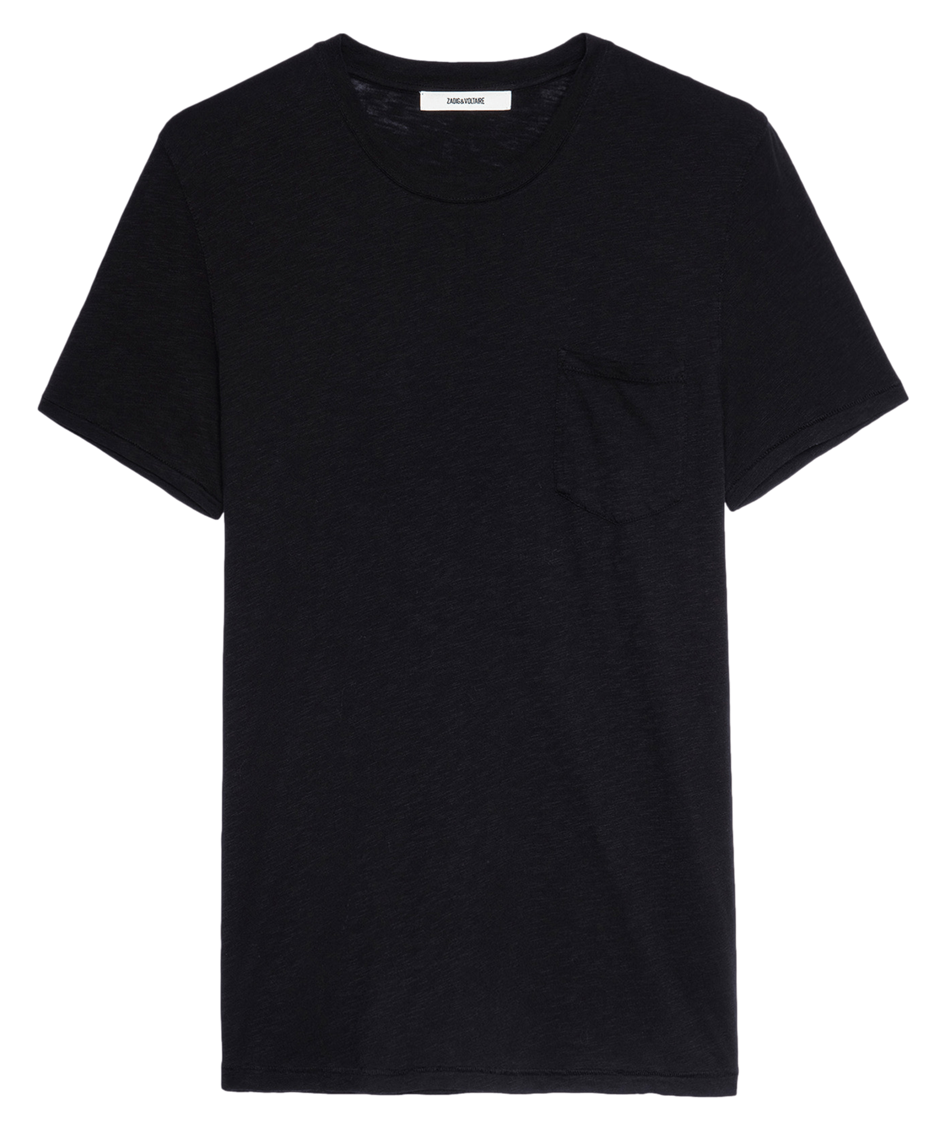 Tee-shirt droit en coton stockholm ZADIG&VOLTAIRE Noir