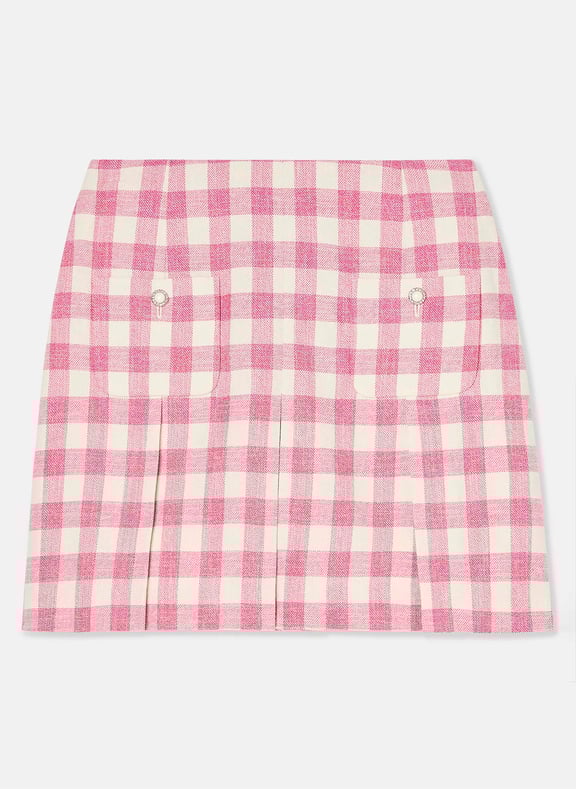 Jupe courte vichy - josef Rose by TARA JARMON TARA JARMON Jupe courte vichy - josef Rose