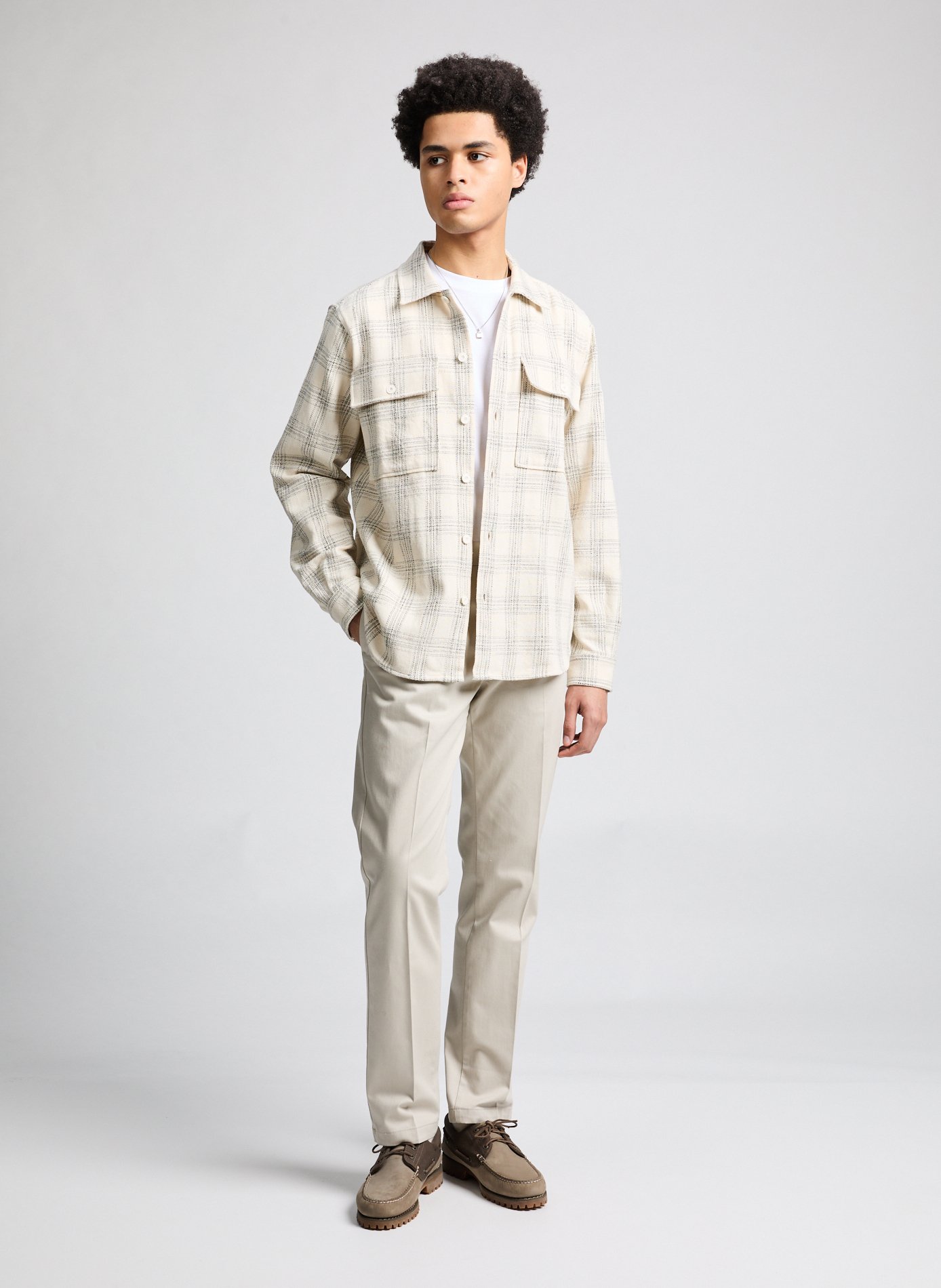 T-shirt slim en coton TIMBERLAND Blanc