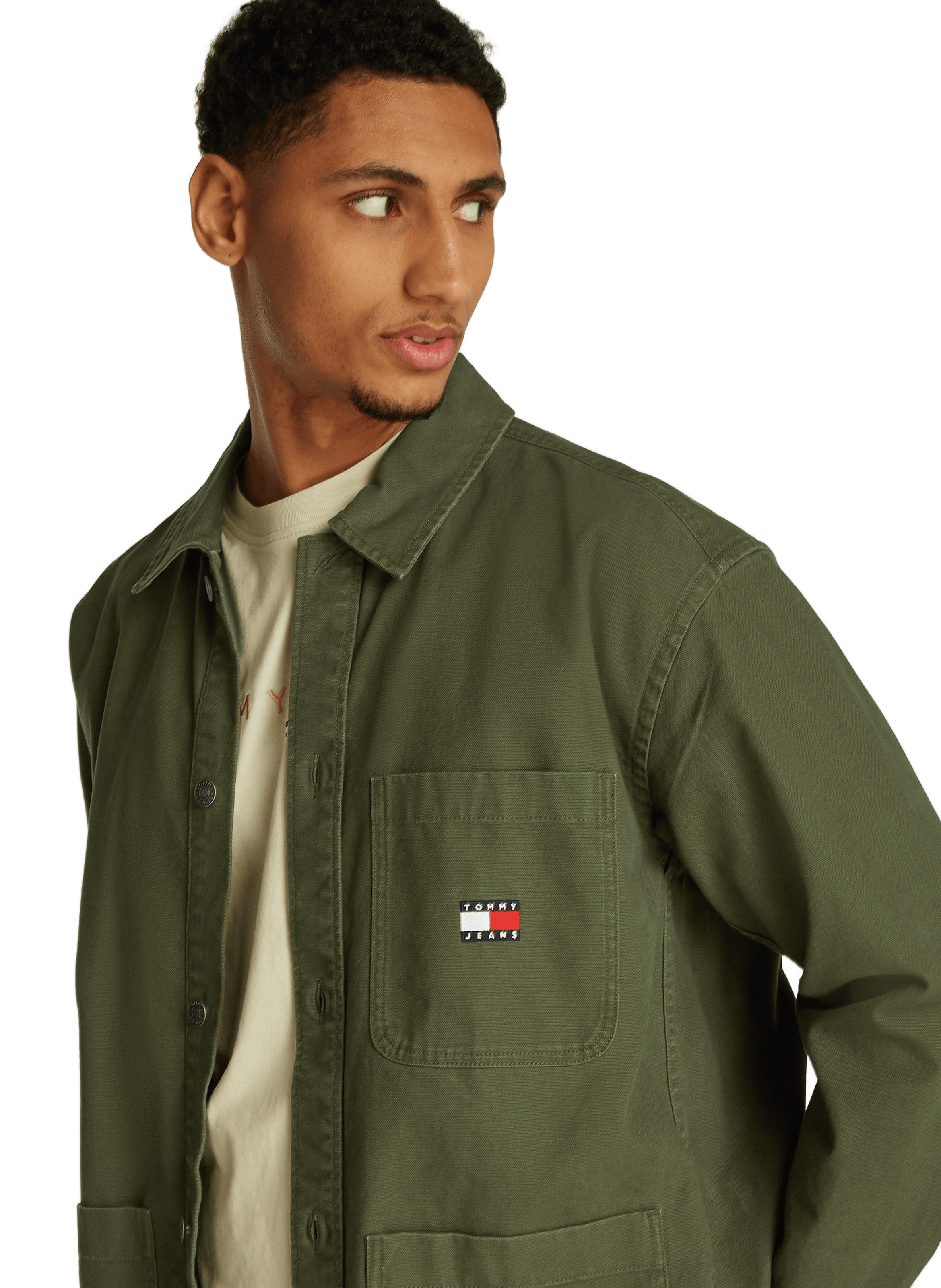 Veste chemise en coton Vert