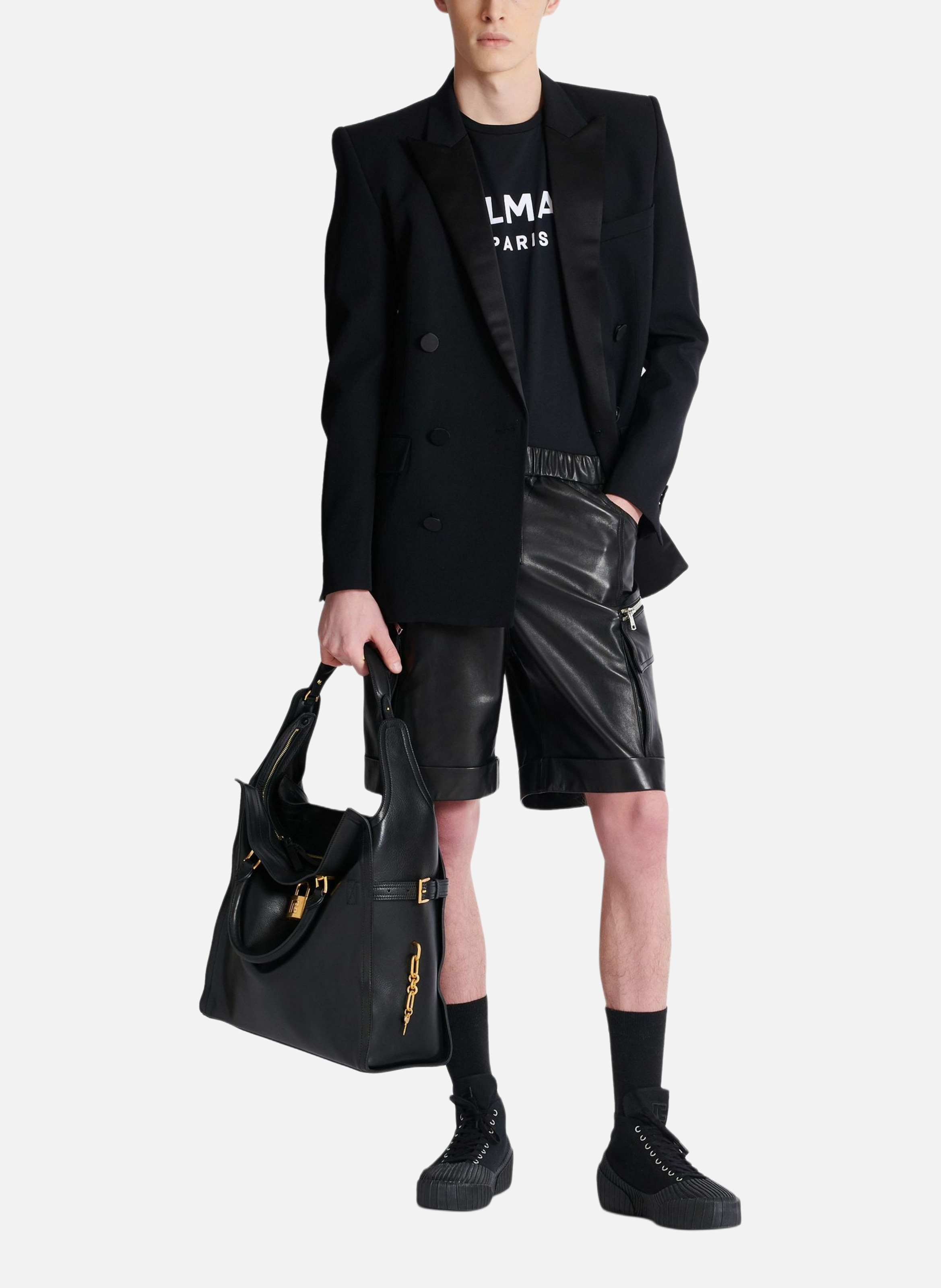 T-shirt imprimé balmain paris BALMAIN Noir