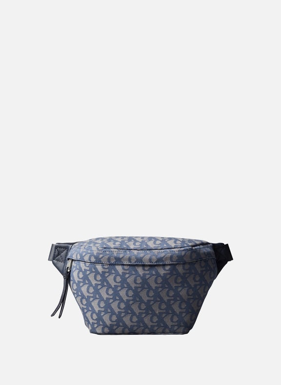 Monogram Print Waist Bag Grey by CALVIN KLEIN CALVIN KLEIN Monogram Print Waist Bag Grey