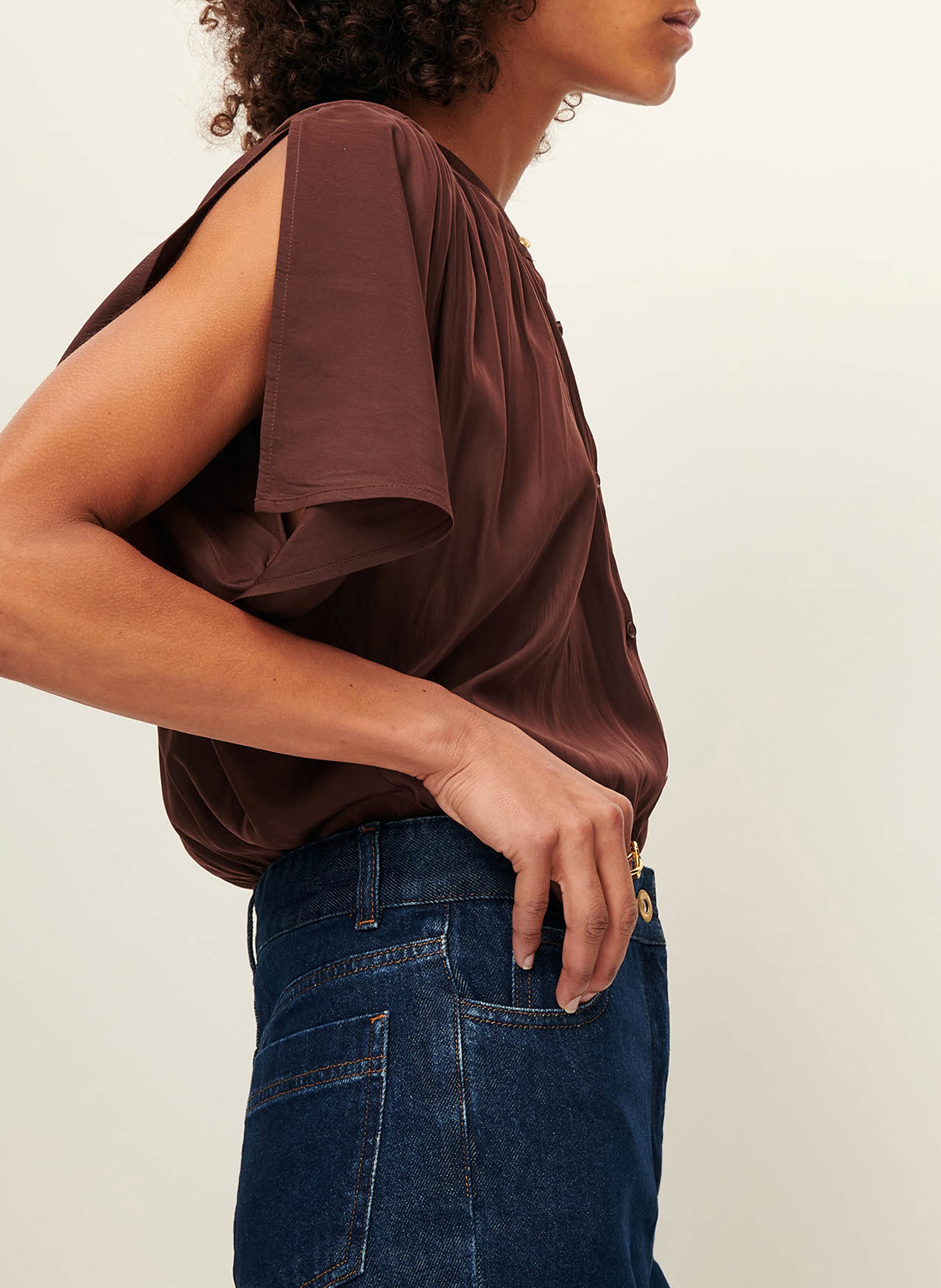 Body droit col rond boogie SESSUN Marron