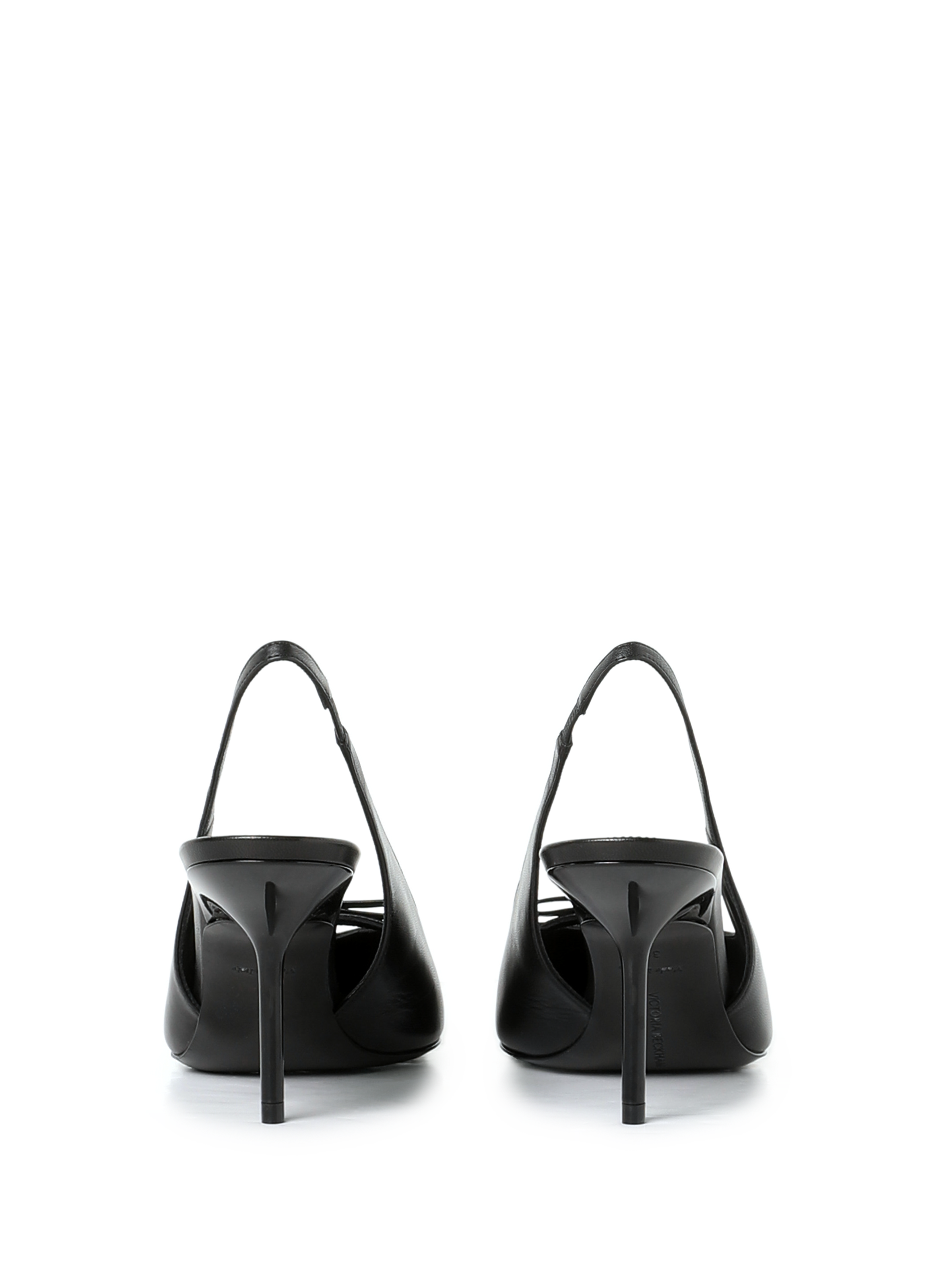 Sling-back en cuir  VICTORIA BECKHAM Noir