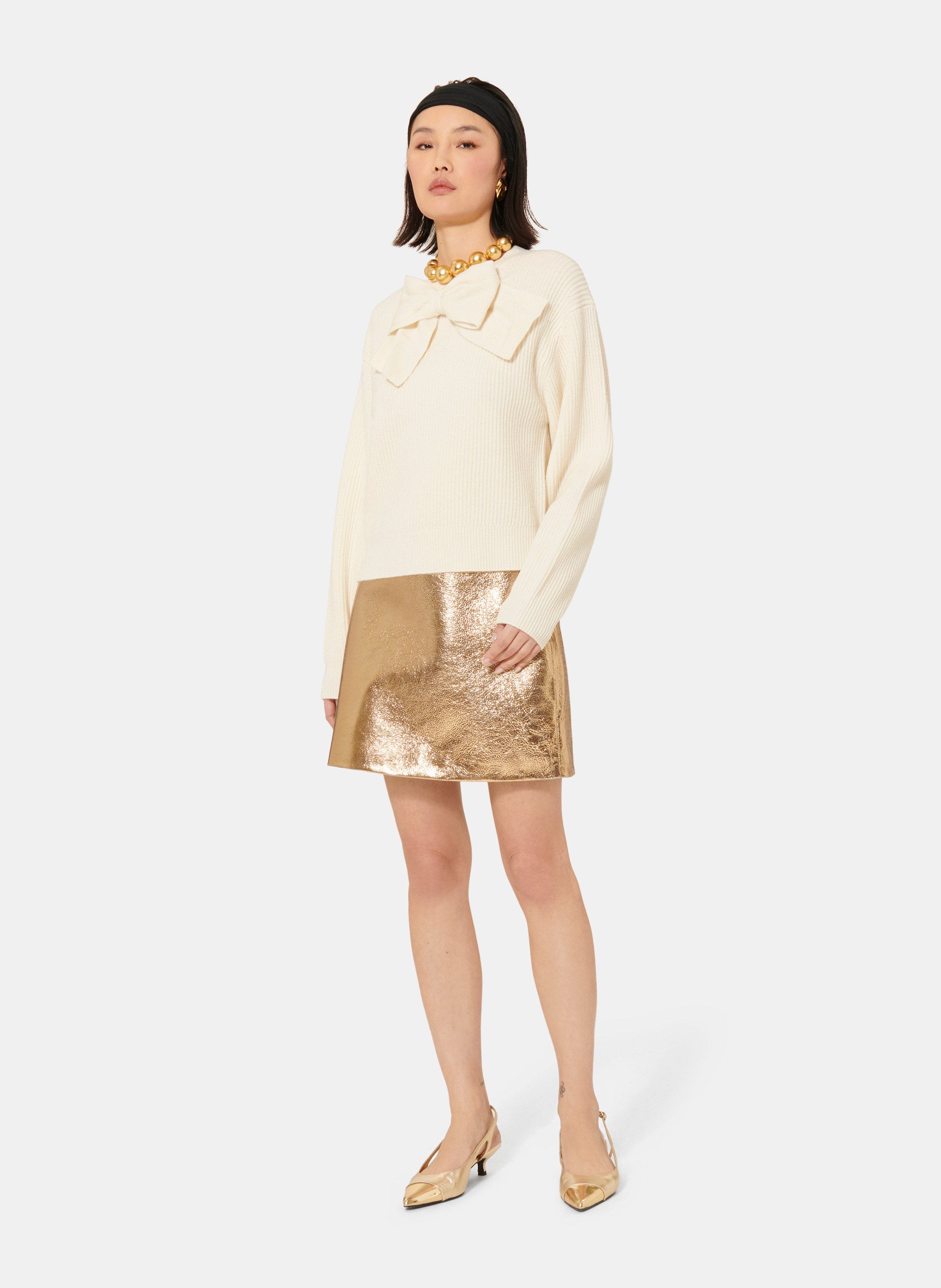 Pull phoebe TARA JARMON Blanc