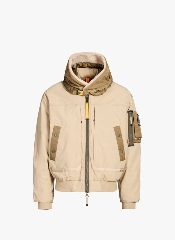 Cotton hooded parka | Beige by PARAJUMPERS Cotton hooded parka Beige