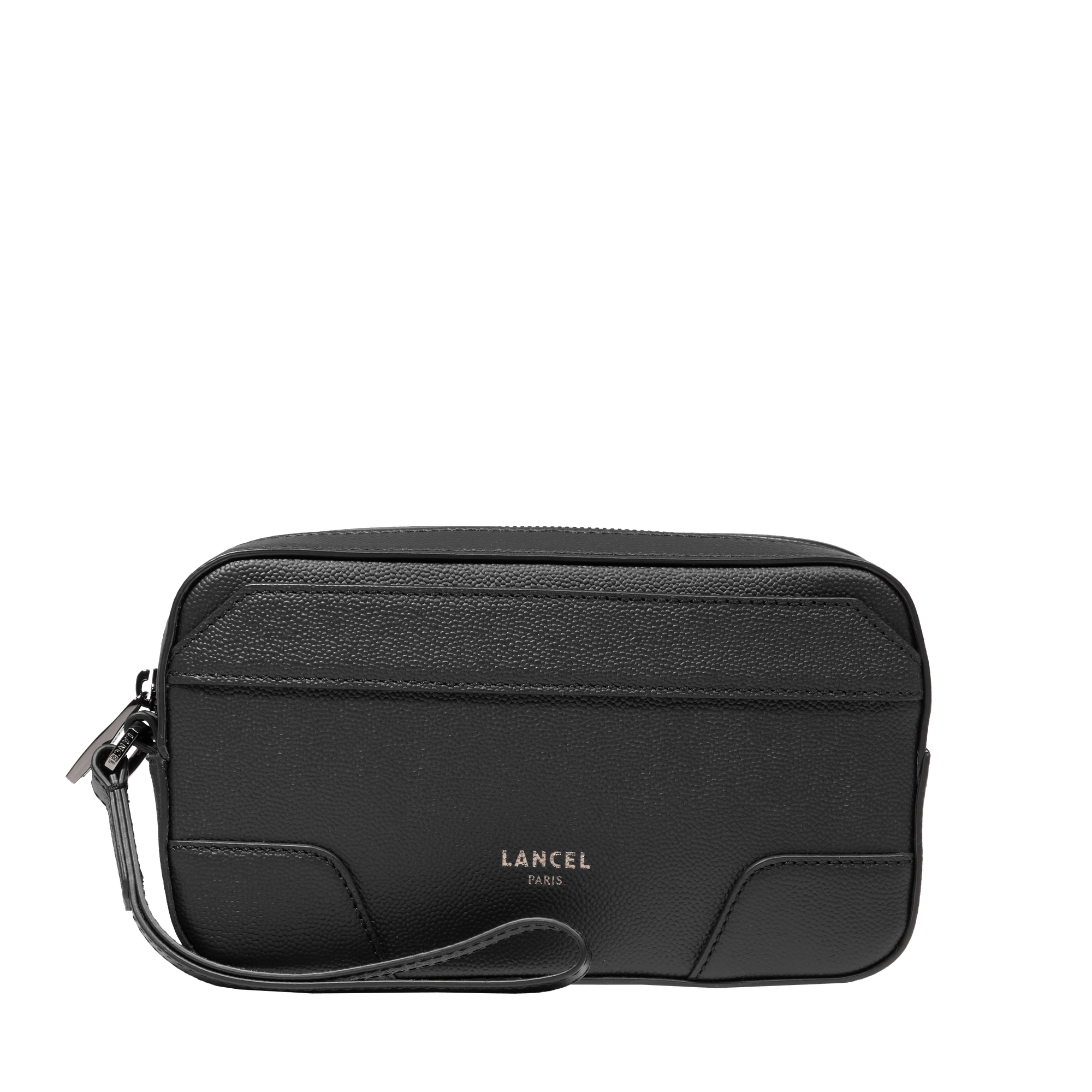 Mini sac dragonne zippé charlie de lancel en cuir LANCEL Noir